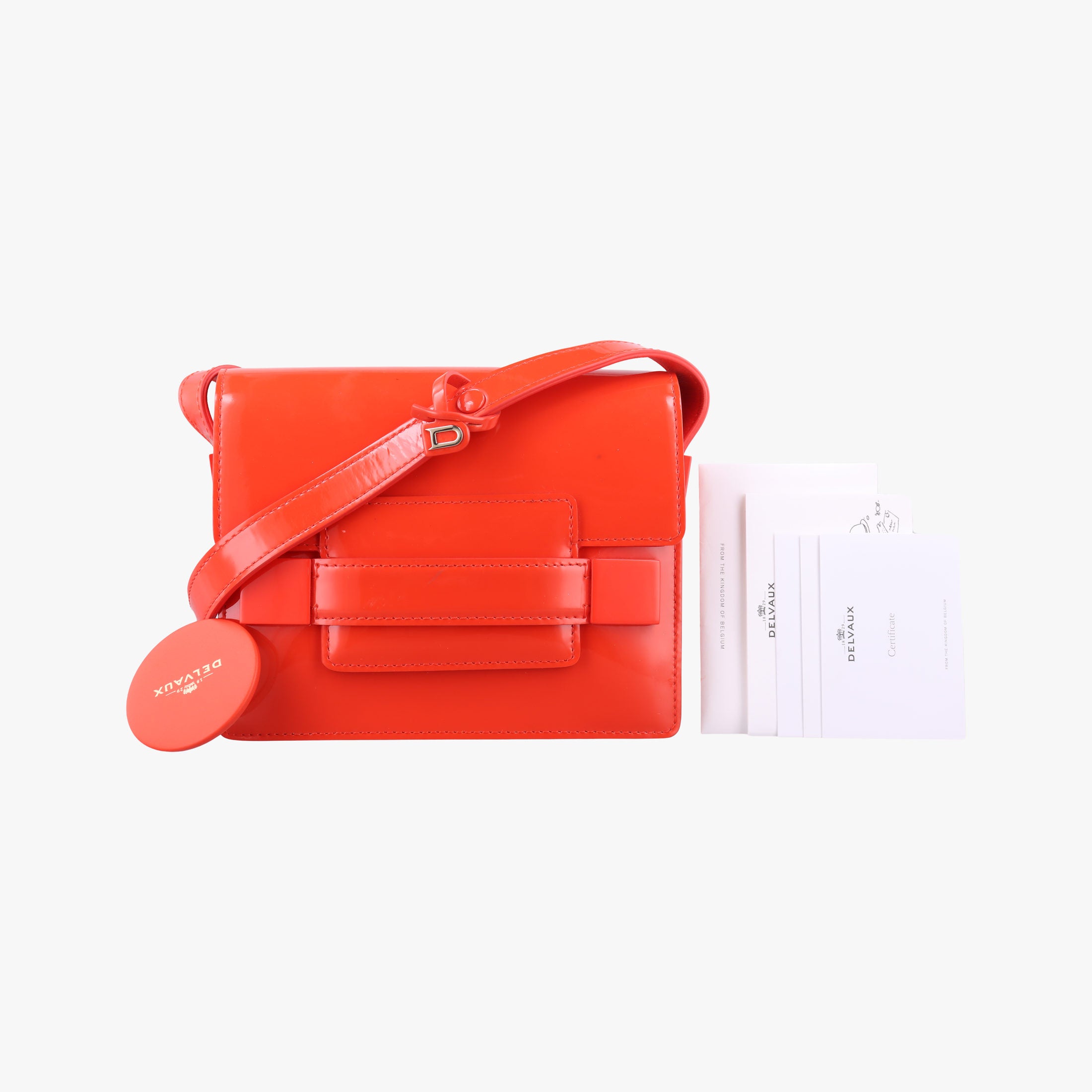 Secondhand Delvaux Madame Red patent  shoulderbag | stylenewstar