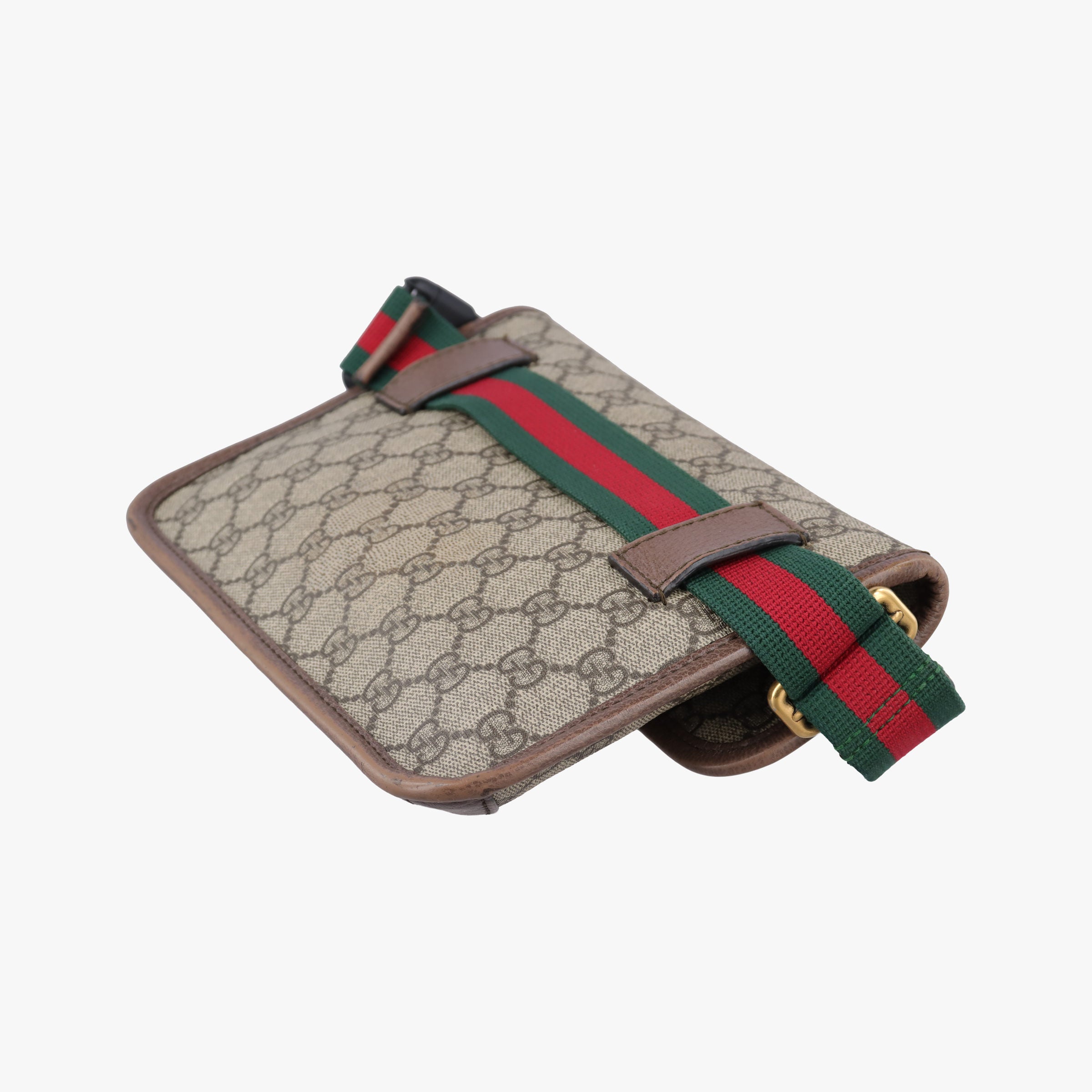Vintage Gucci NEO VINTAGE GG Supreme Beige×red×green PVC coated canvas 493930 shoulderbag | stylenewstar