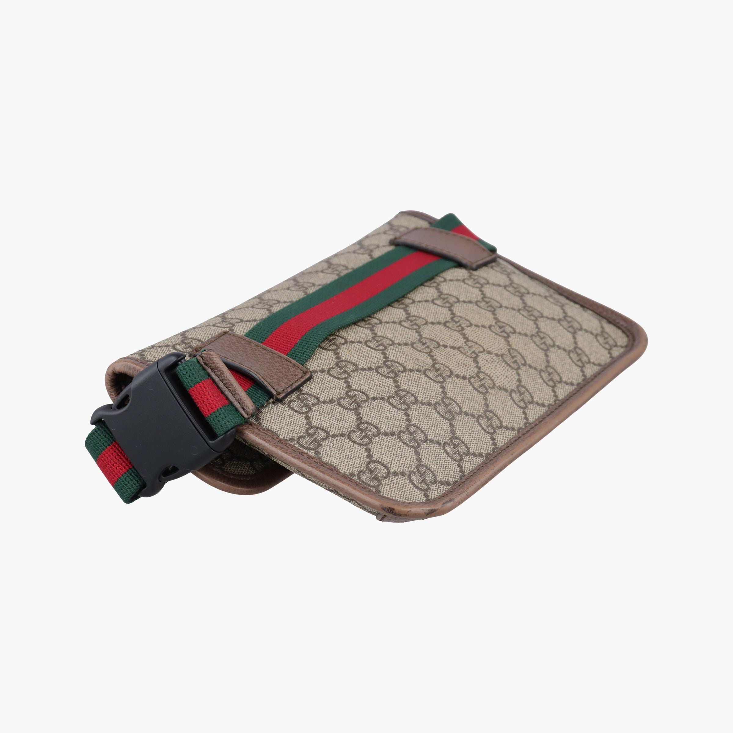 Vintage Gucci NEO VINTAGE GG Supreme Beige×red×green PVC coated canvas 493930 shoulderbag | stylenewstar