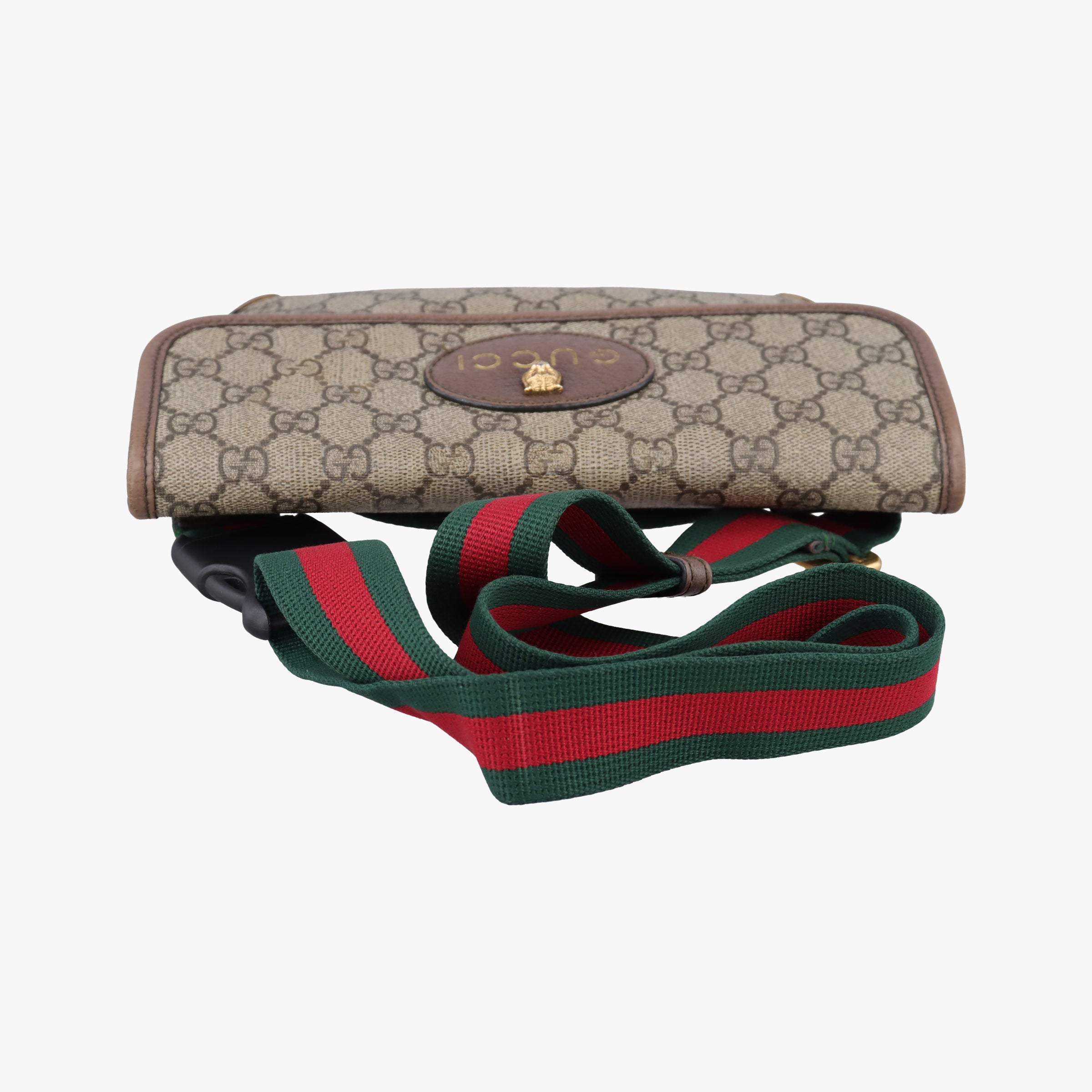 Vintage Gucci NEO VINTAGE GG Supreme Beige×red×green PVC coated canvas 493930 shoulderbag | stylenewstar