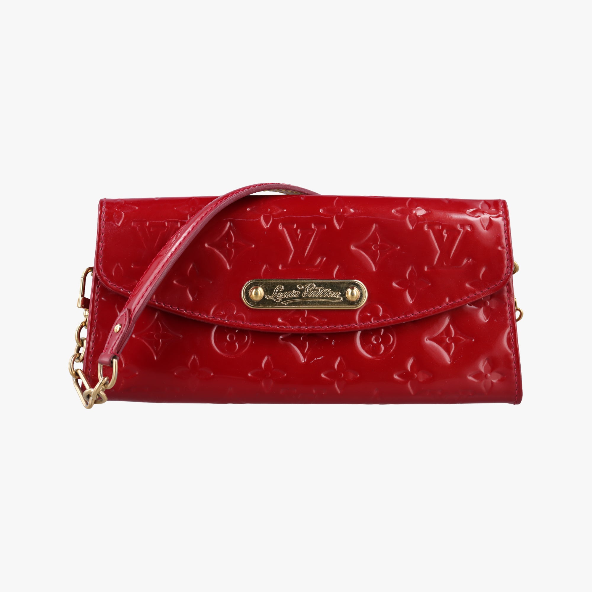 Pre-owned Louis Vuitton Sunset Boulevard Pomme d'Amour Vernis M93543 handbag | stylenewstar