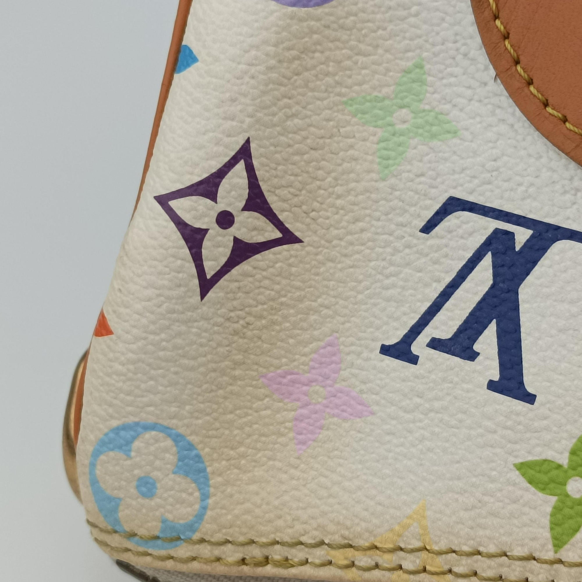 Pre-owned Louis Vuitton RITA white Monogram Multicolor M40125 shoulderbag | stylenewstar