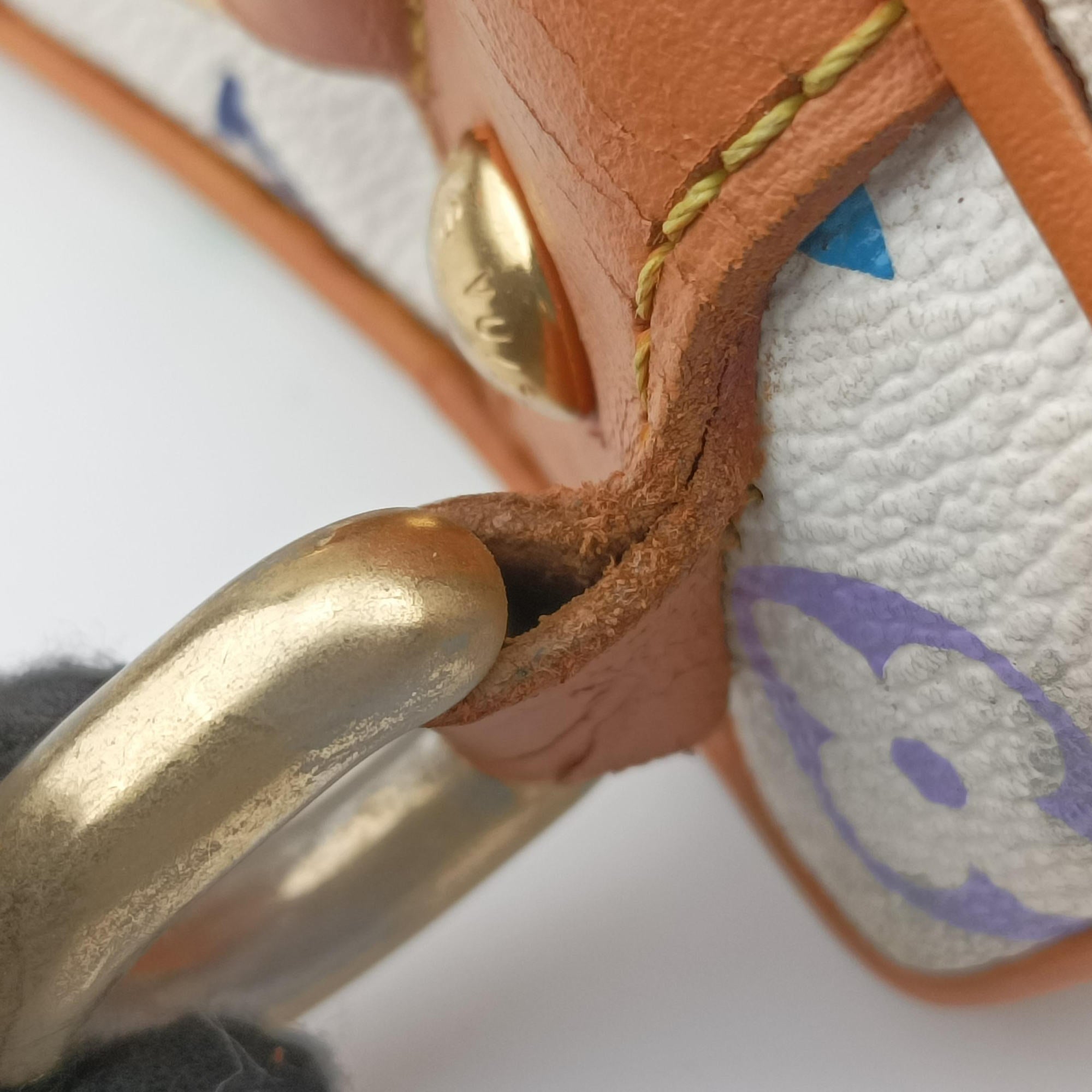 Pre-owned Louis Vuitton RITA white Monogram Multicolor M40125 shoulderbag | stylenewstar