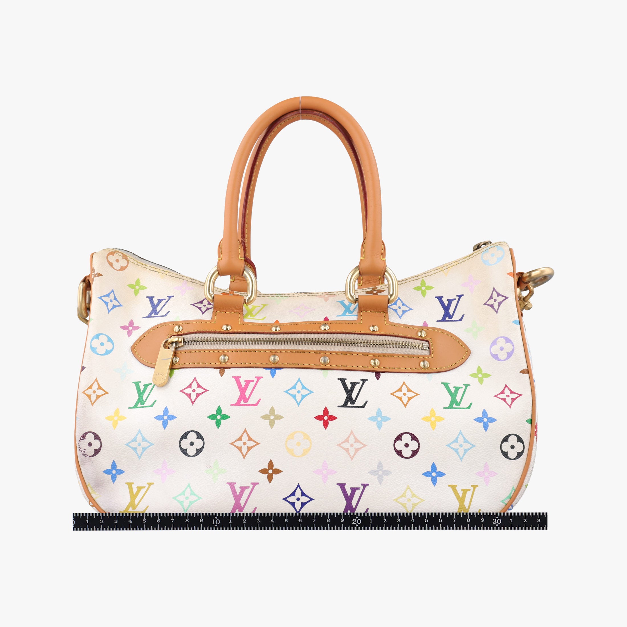 Pre-owned Louis Vuitton RITA white Monogram Multicolor M40125 shoulderbag | stylenewstar