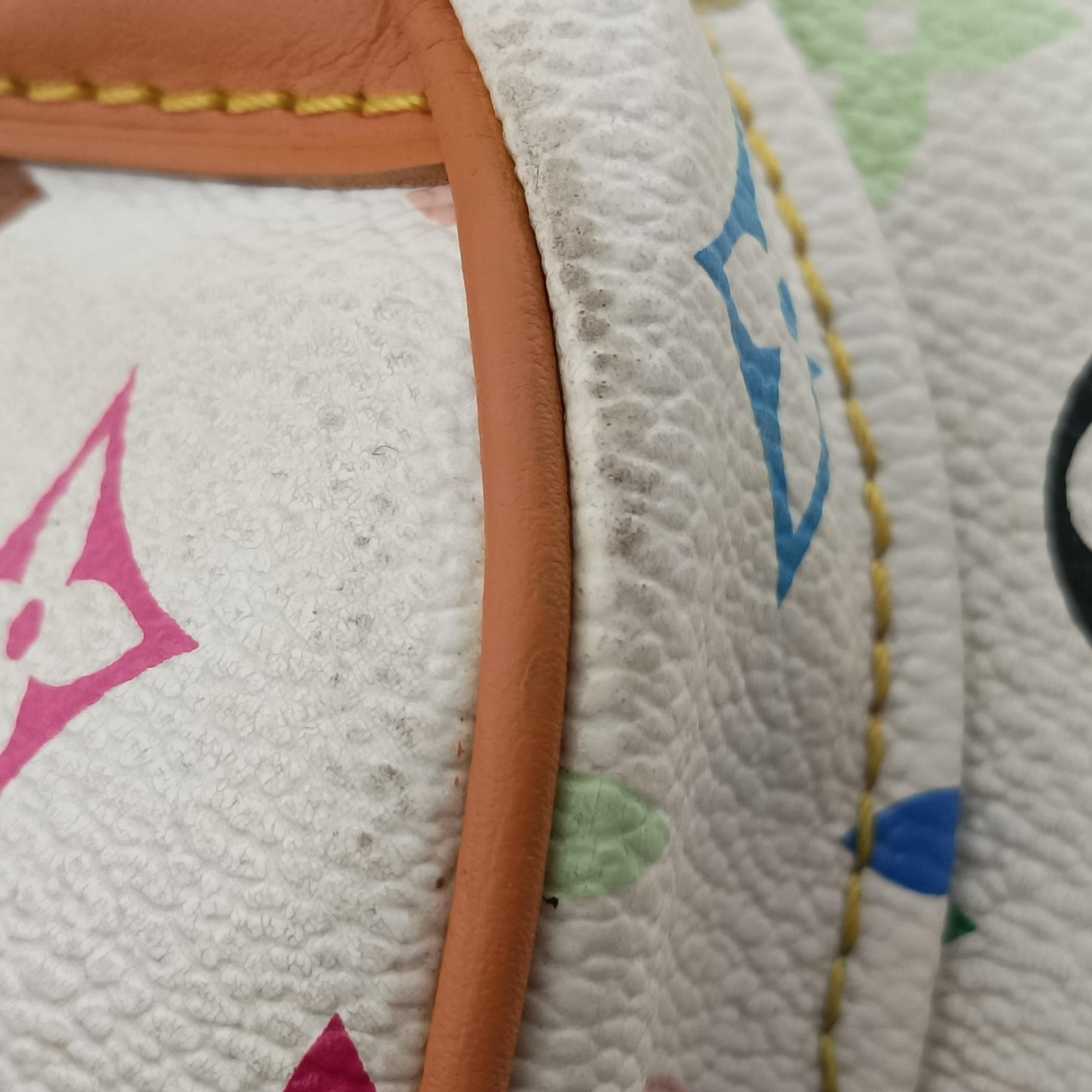 Pre-owned Louis Vuitton RITA white Monogram Multicolor M40125 shoulderbag | stylenewstar
