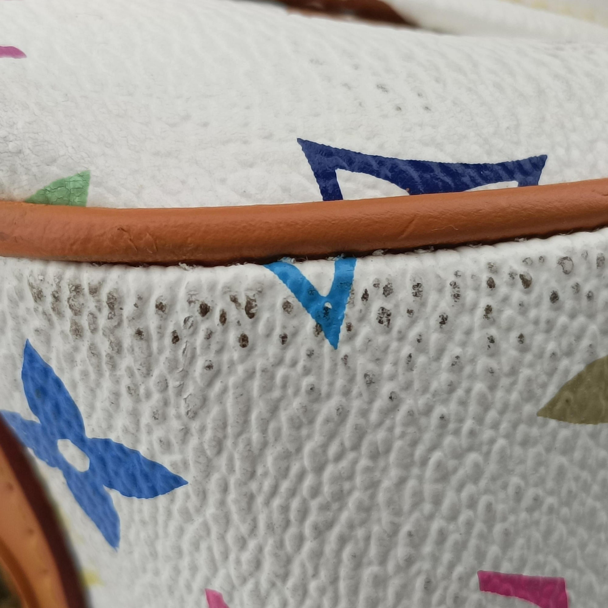 Pre-owned Louis Vuitton RITA white Monogram Multicolor M40125 shoulderbag | stylenewstar