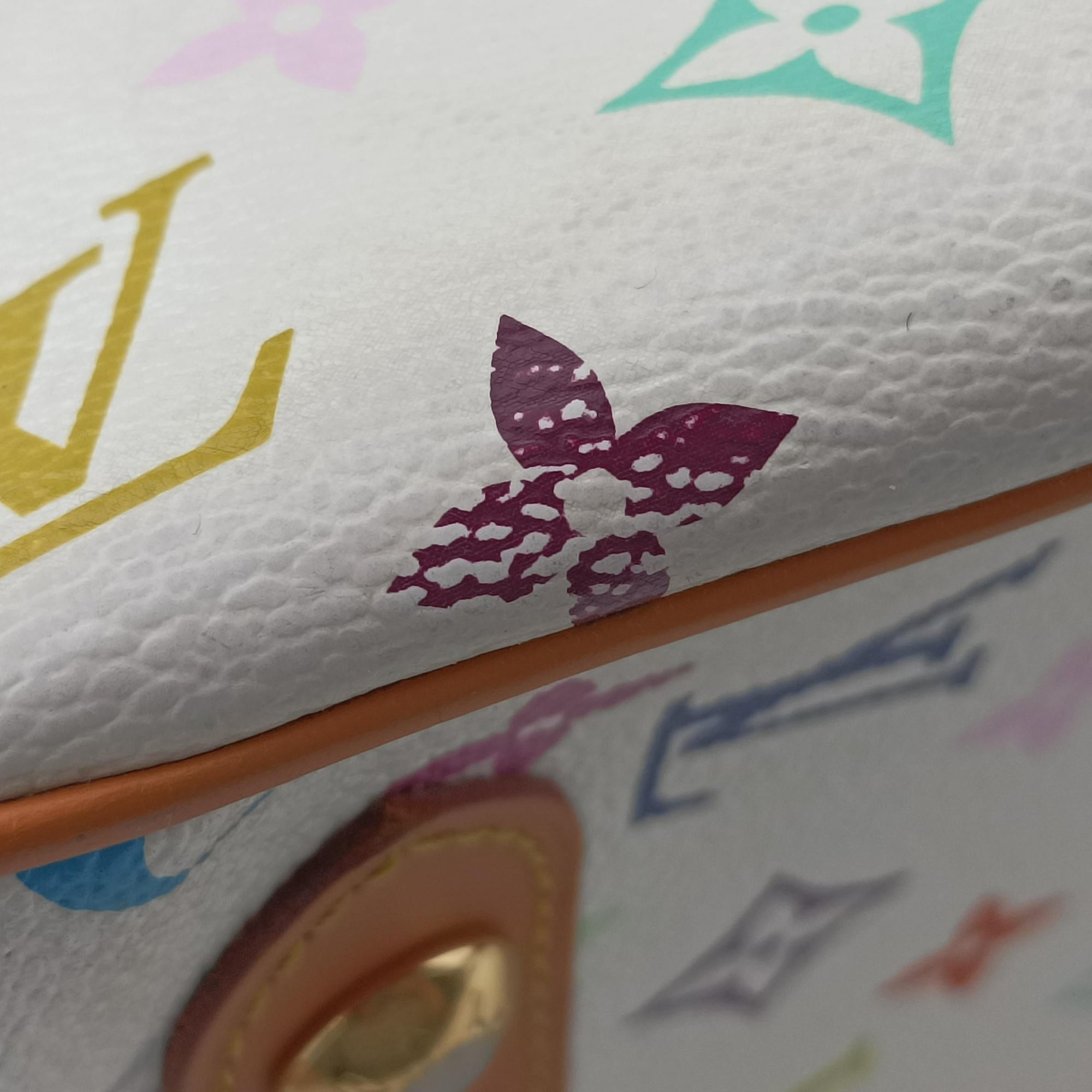 Pre-owned Louis Vuitton RITA white Monogram Multicolor M40125 shoulderbag | stylenewstar