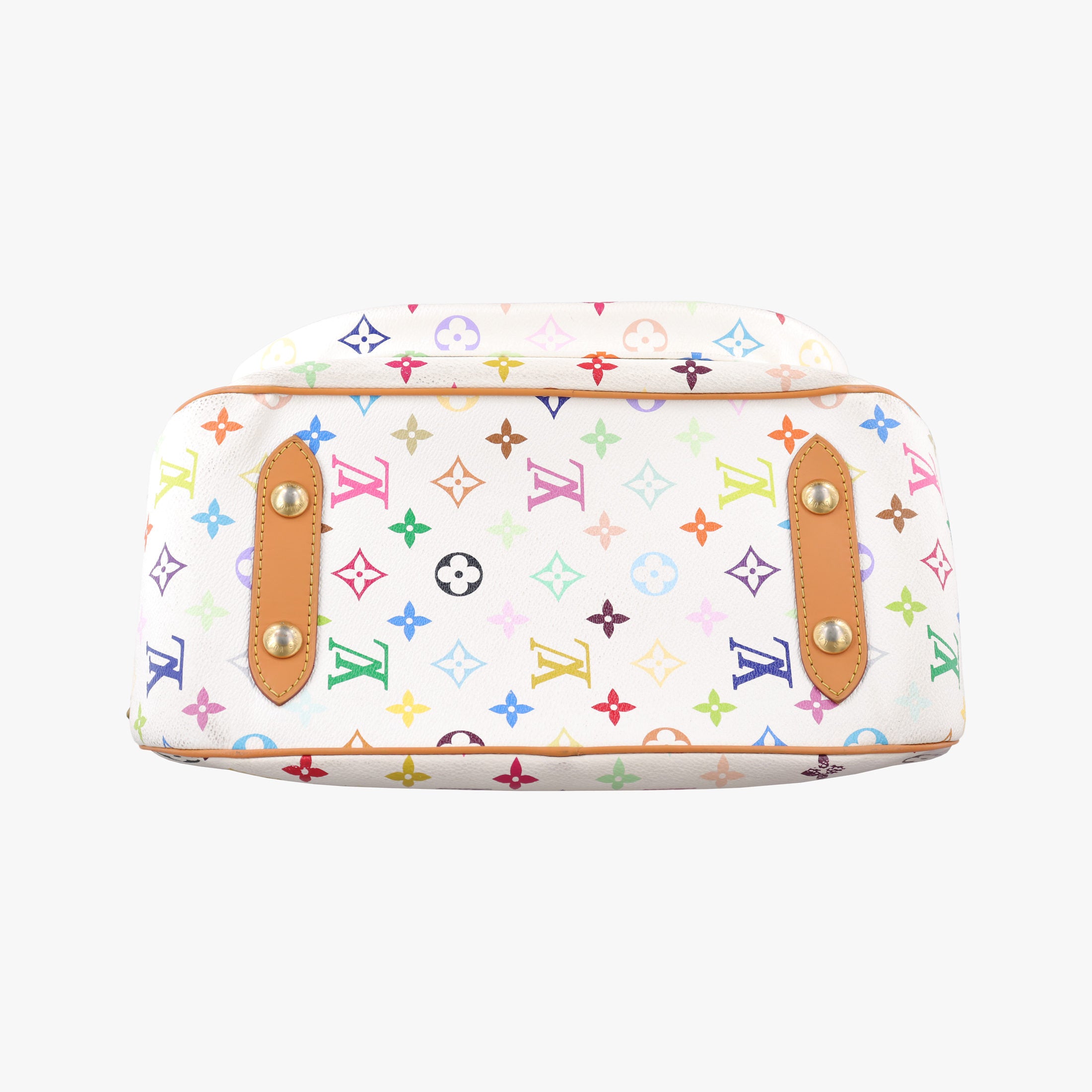 Pre-owned Louis Vuitton RITA white Monogram Multicolor M40125 shoulderbag | stylenewstar