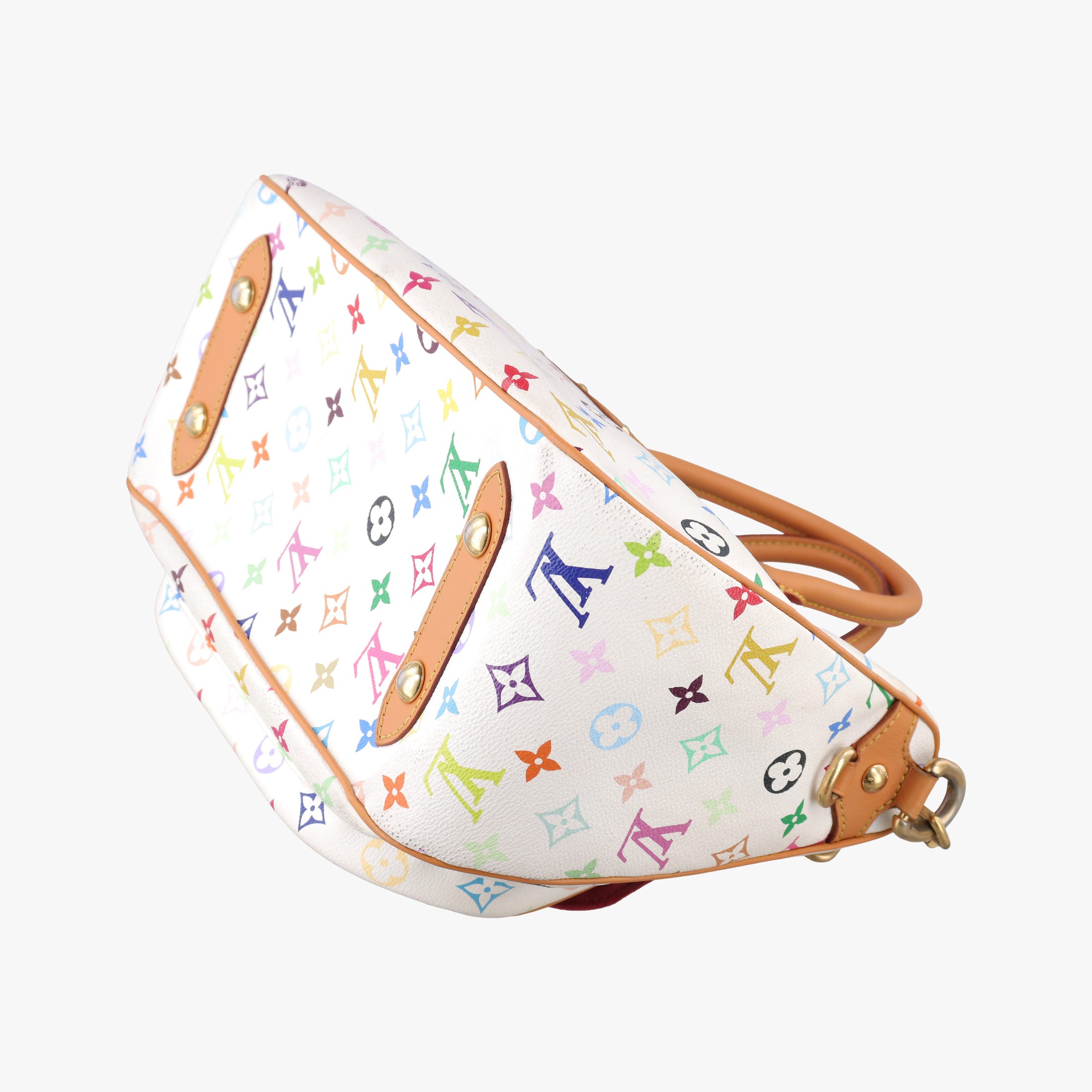 Pre-owned Louis Vuitton RITA white Monogram Multicolor M40125 shoulderbag | stylenewstar