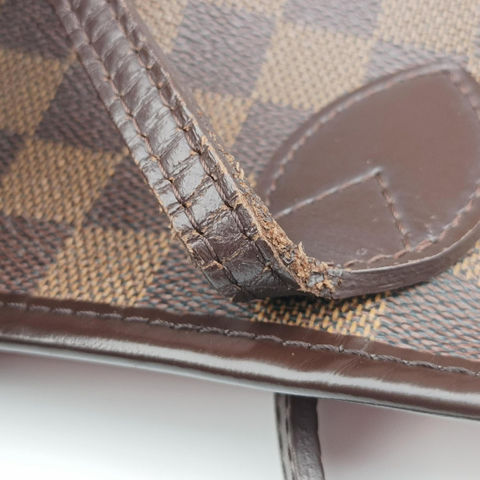 Pre-owned Louis Vuitton NEVERFULL MM EBENE Damier Canvas N51105 shoulderbag | stylenewstar