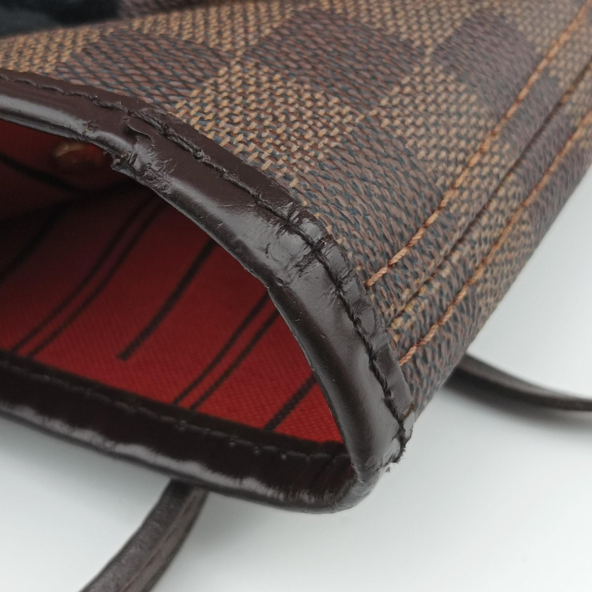 Pre-owned Louis Vuitton NEVERFULL MM EBENE Damier Canvas N51105 shoulderbag | stylenewstar