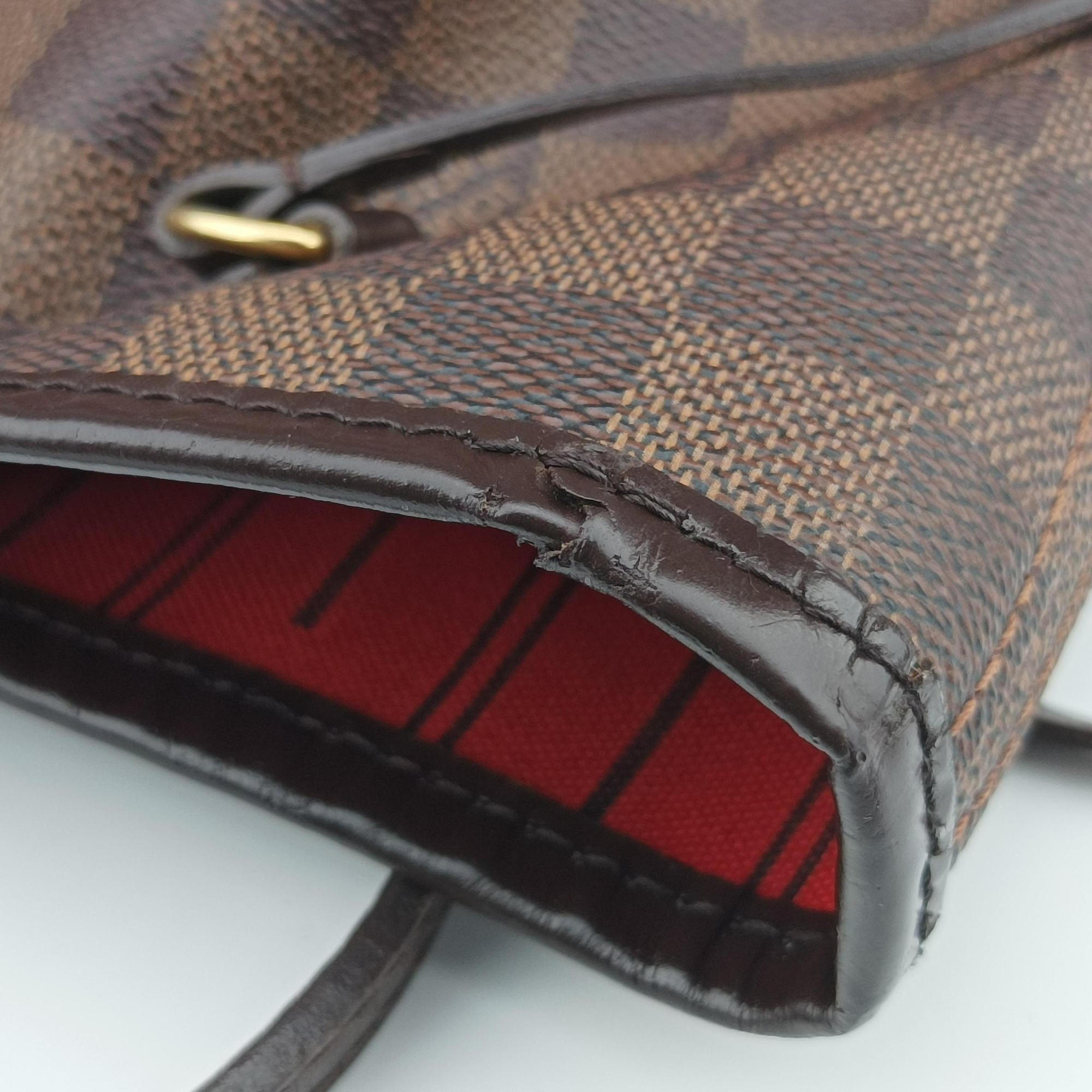 Pre-owned Louis Vuitton NEVERFULL MM EBENE Damier Canvas N51105 shoulderbag | stylenewstar