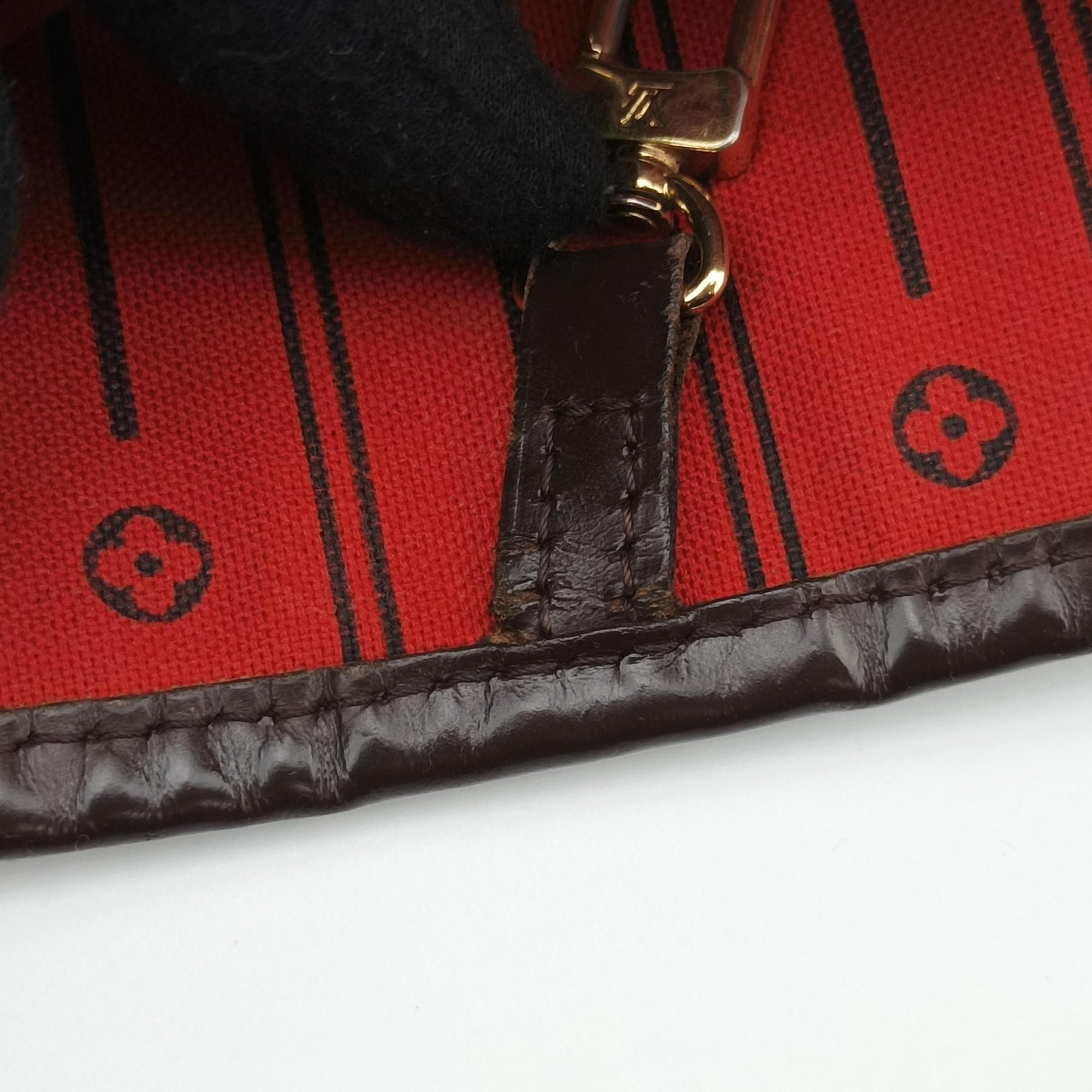 Pre-owned Louis Vuitton NEVERFULL MM EBENE Damier Canvas N51105 shoulderbag | stylenewstar
