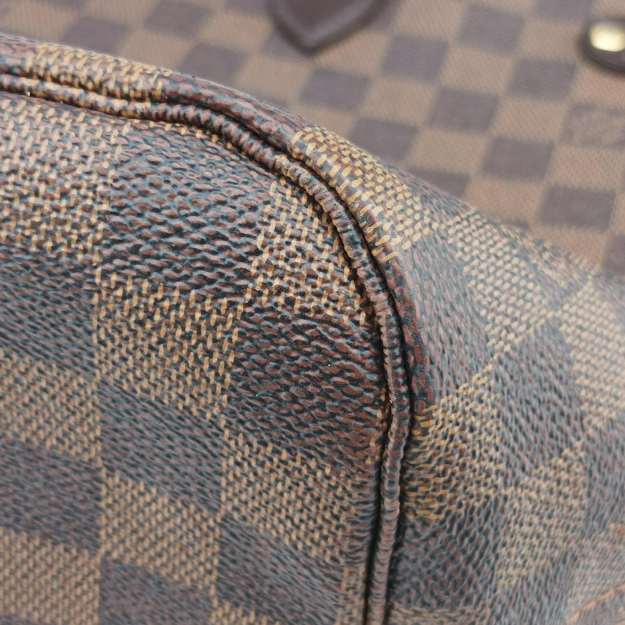 Pre-owned Louis Vuitton NEVERFULL MM EBENE Damier Canvas N51105 shoulderbag | stylenewstar