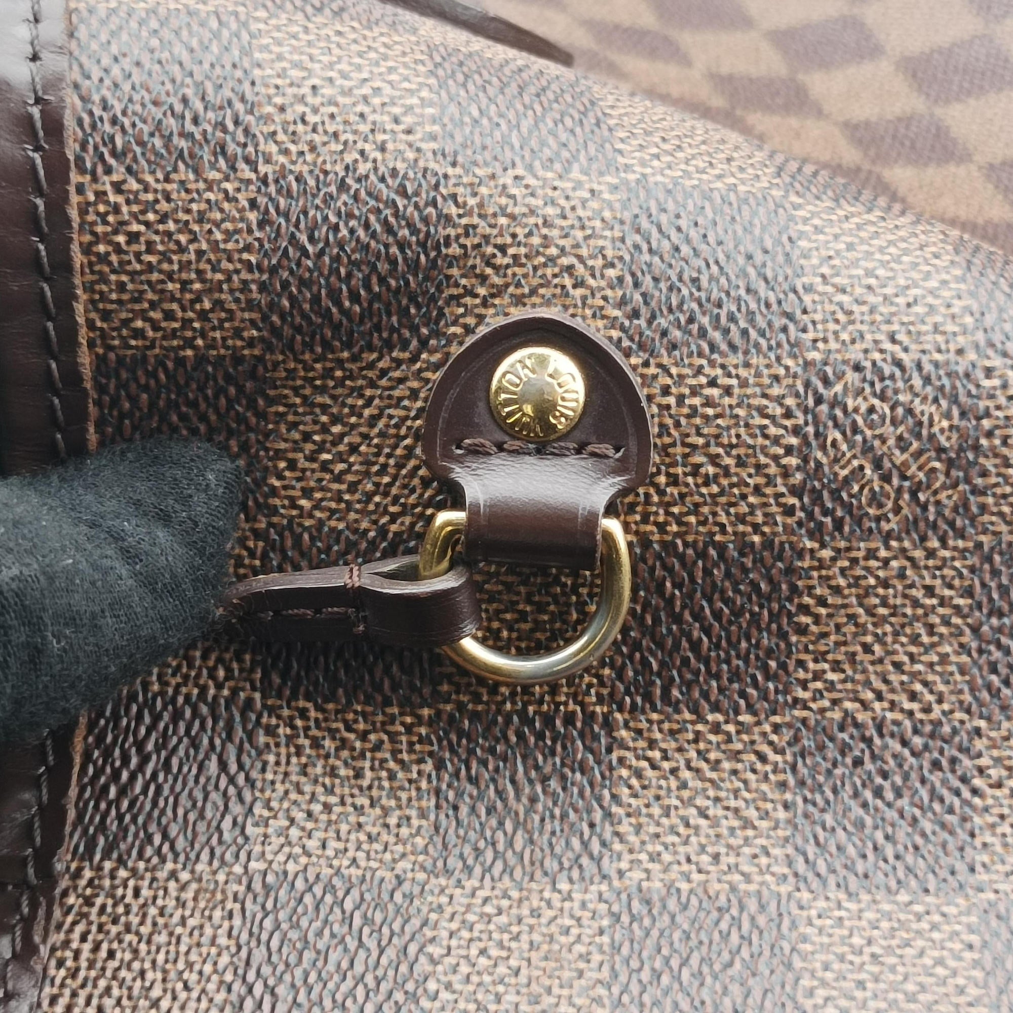 Pre-owned Louis Vuitton NEVERFULL MM EBENE Damier Canvas N51105 shoulderbag | stylenewstar