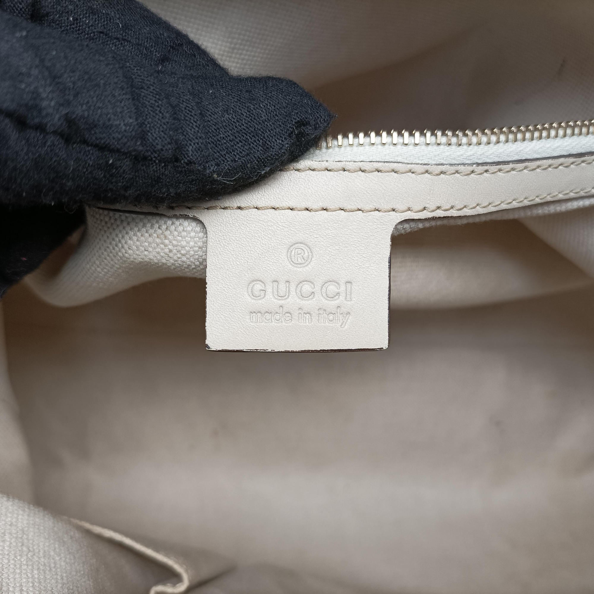Vintage Gucci Mayfair Bow Tote Brown x White x Red x Green canvas×leather 257349 shoulderbag | stylenewstar