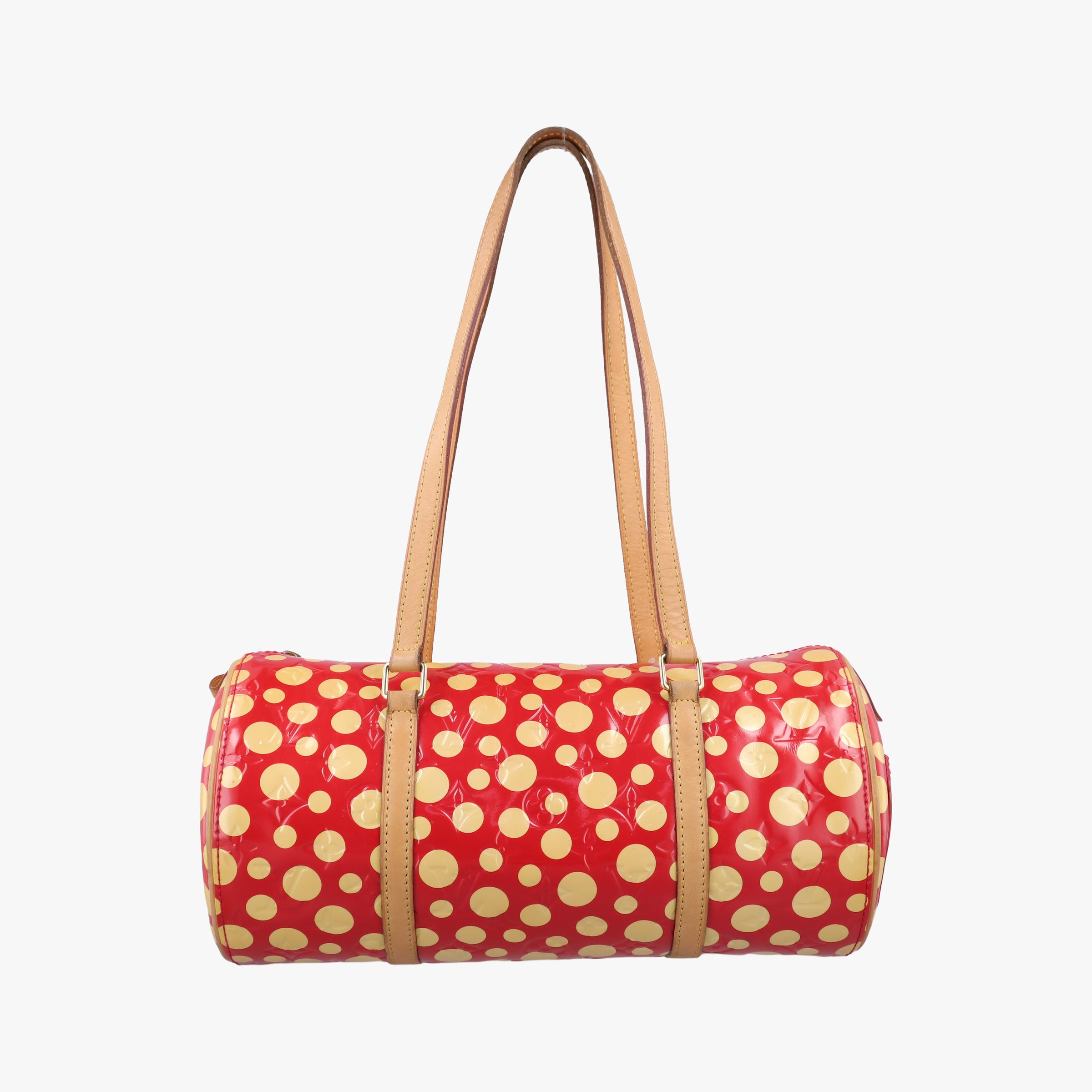 Pre-owned Louis Vuitton Dot Infinity Papillon 30 ROUGE×white Vernis M91425 shoulderbag | stylenewstar
