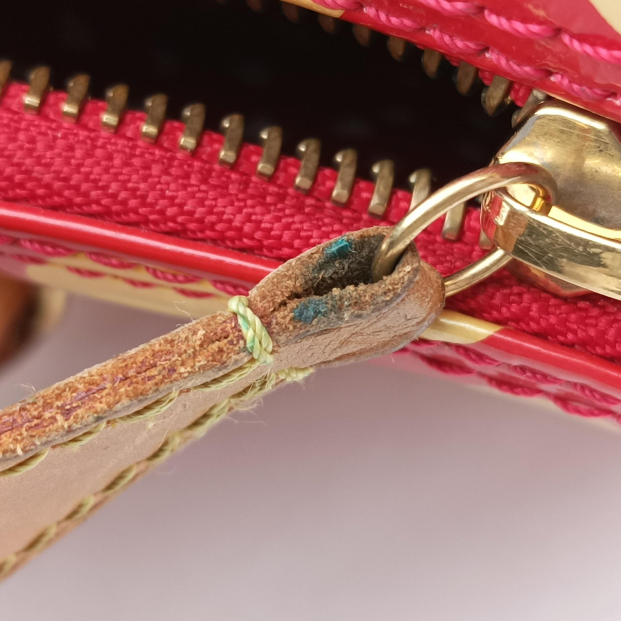 Pre-owned Louis Vuitton Dot Infinity Papillon 30 ROUGE×white Vernis M91425 shoulderbag | stylenewstar