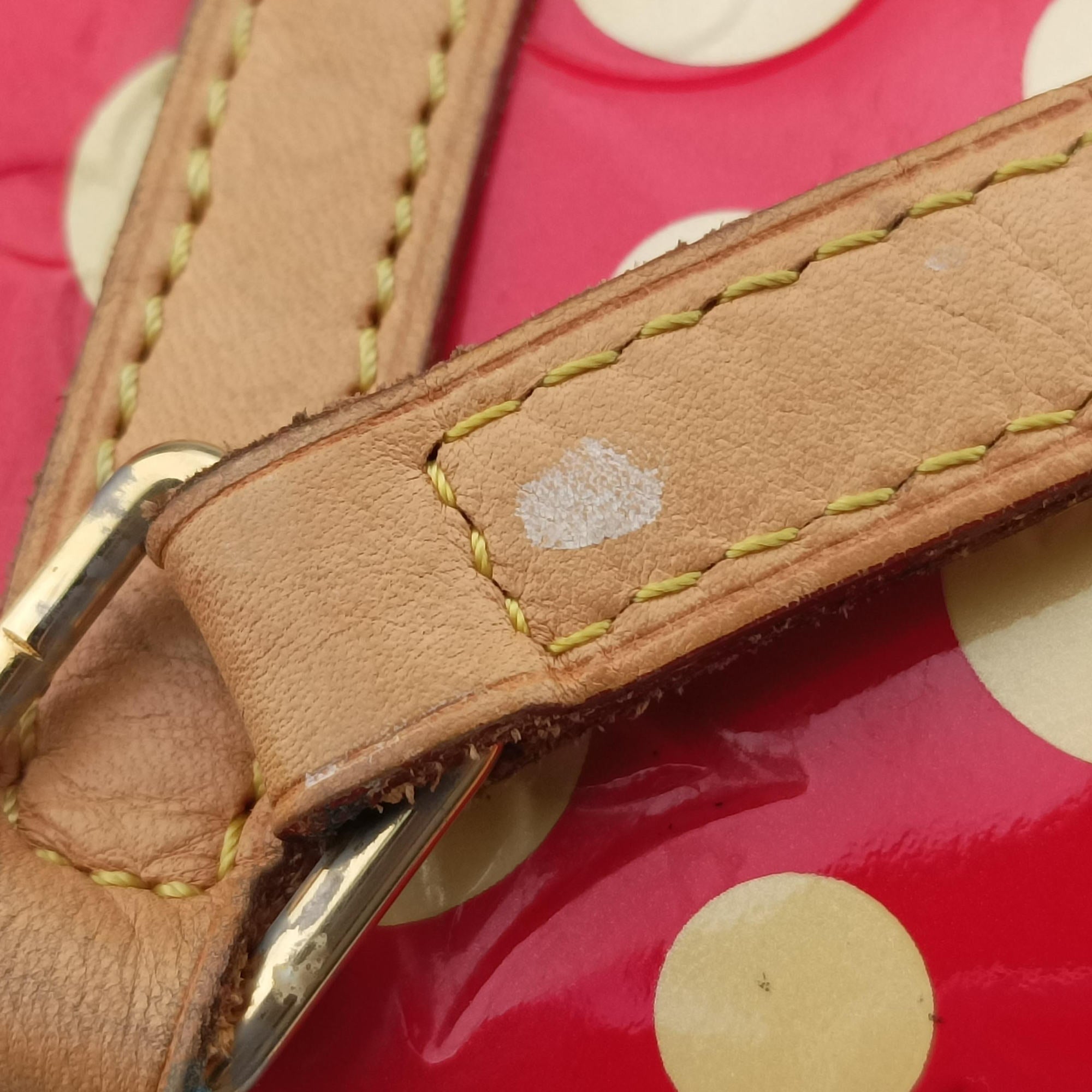 Pre-owned Louis Vuitton Dot Infinity Papillon 30 ROUGE×white Vernis M91425 shoulderbag | stylenewstar