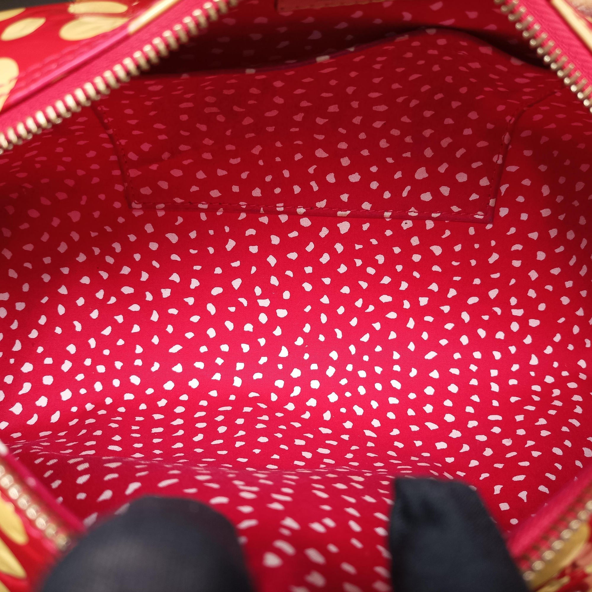 Pre-owned Louis Vuitton Dot Infinity Papillon 30 ROUGE×white Vernis M91425 shoulderbag | stylenewstar