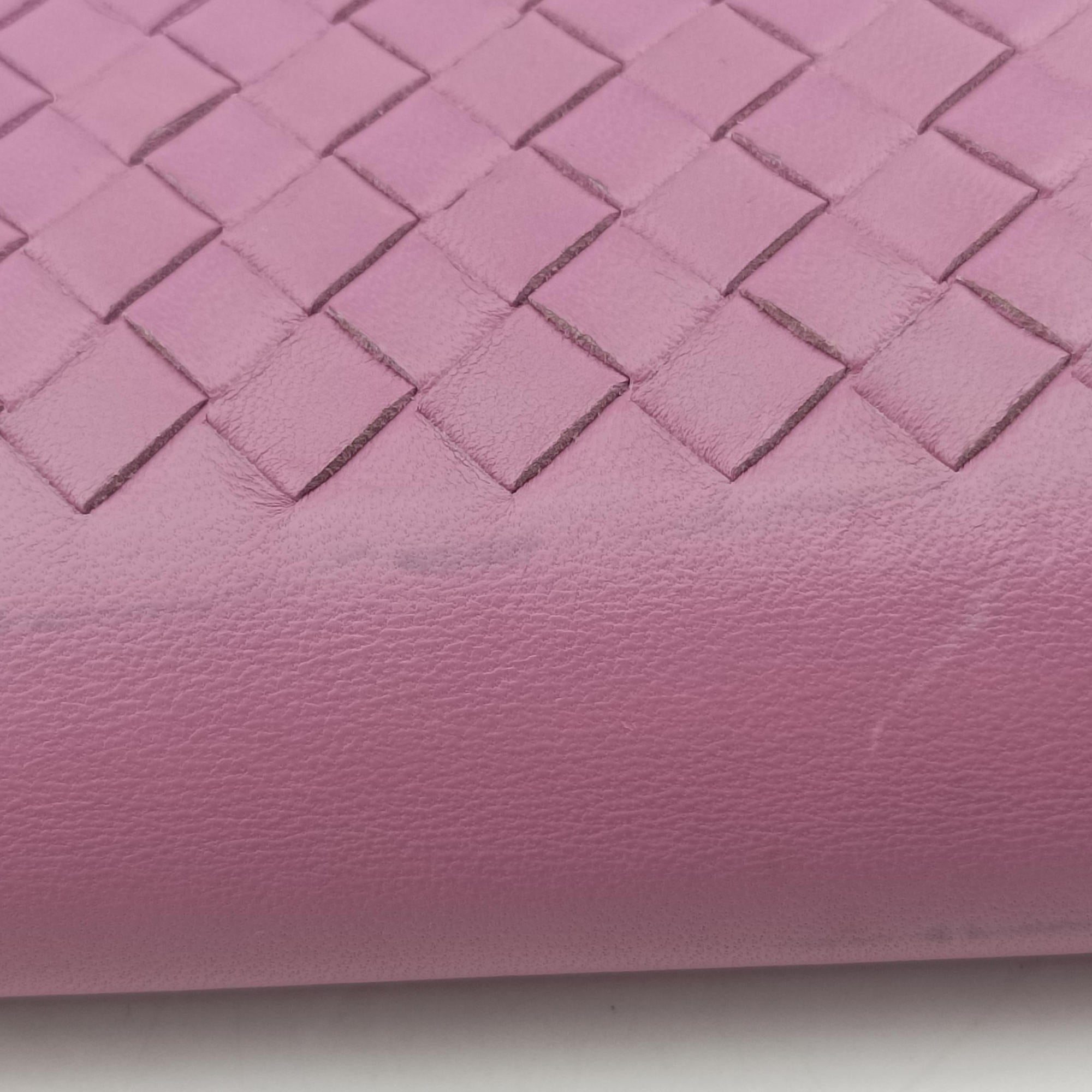 Pre-owned Bottega Veneta Intrecciato Purple lambskin  shoulderbag | stylenewstar