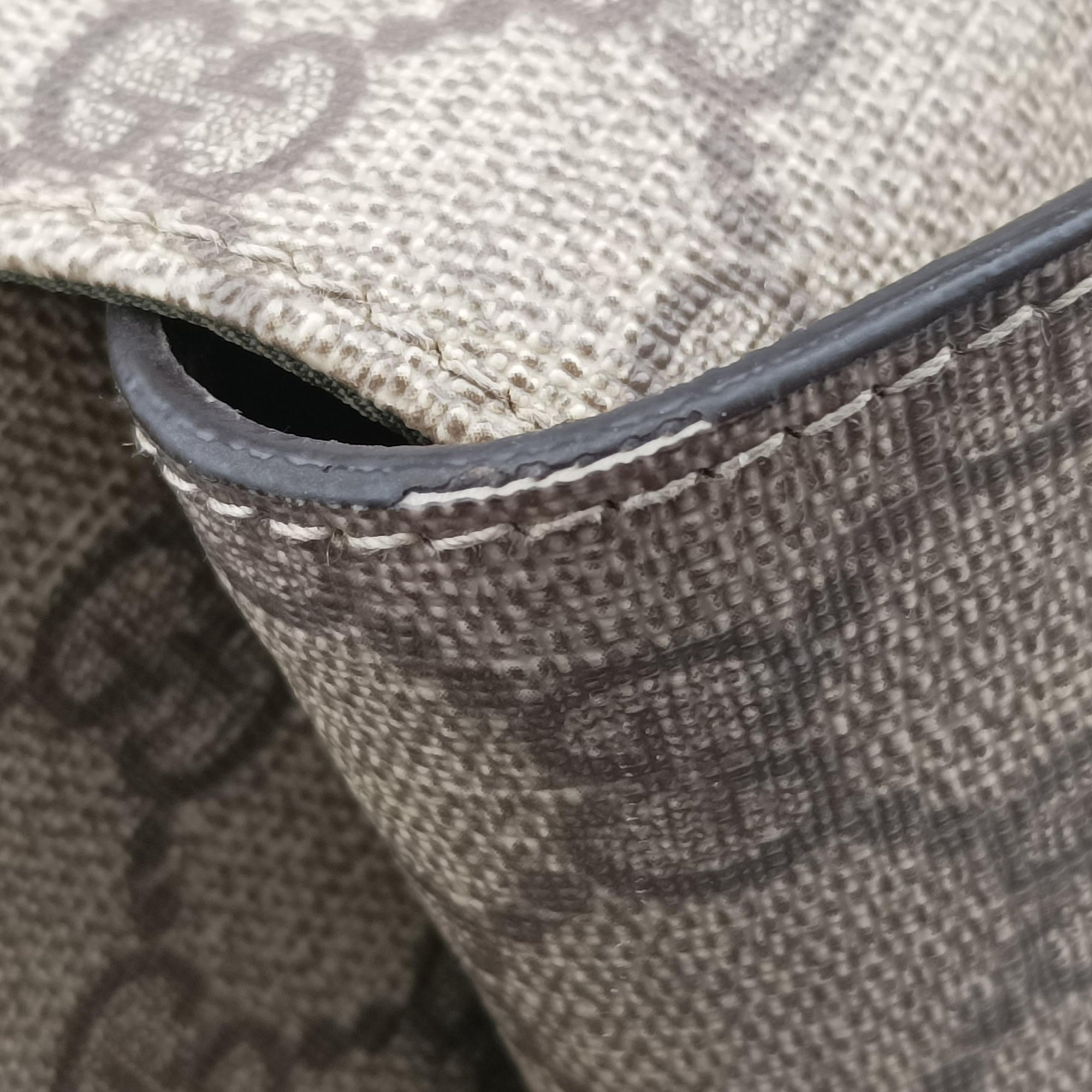 Pre-owned Gucci GG Supreme DiaperBag Brown PVC coated canvas 211131 shoulderbag | stylenewstar