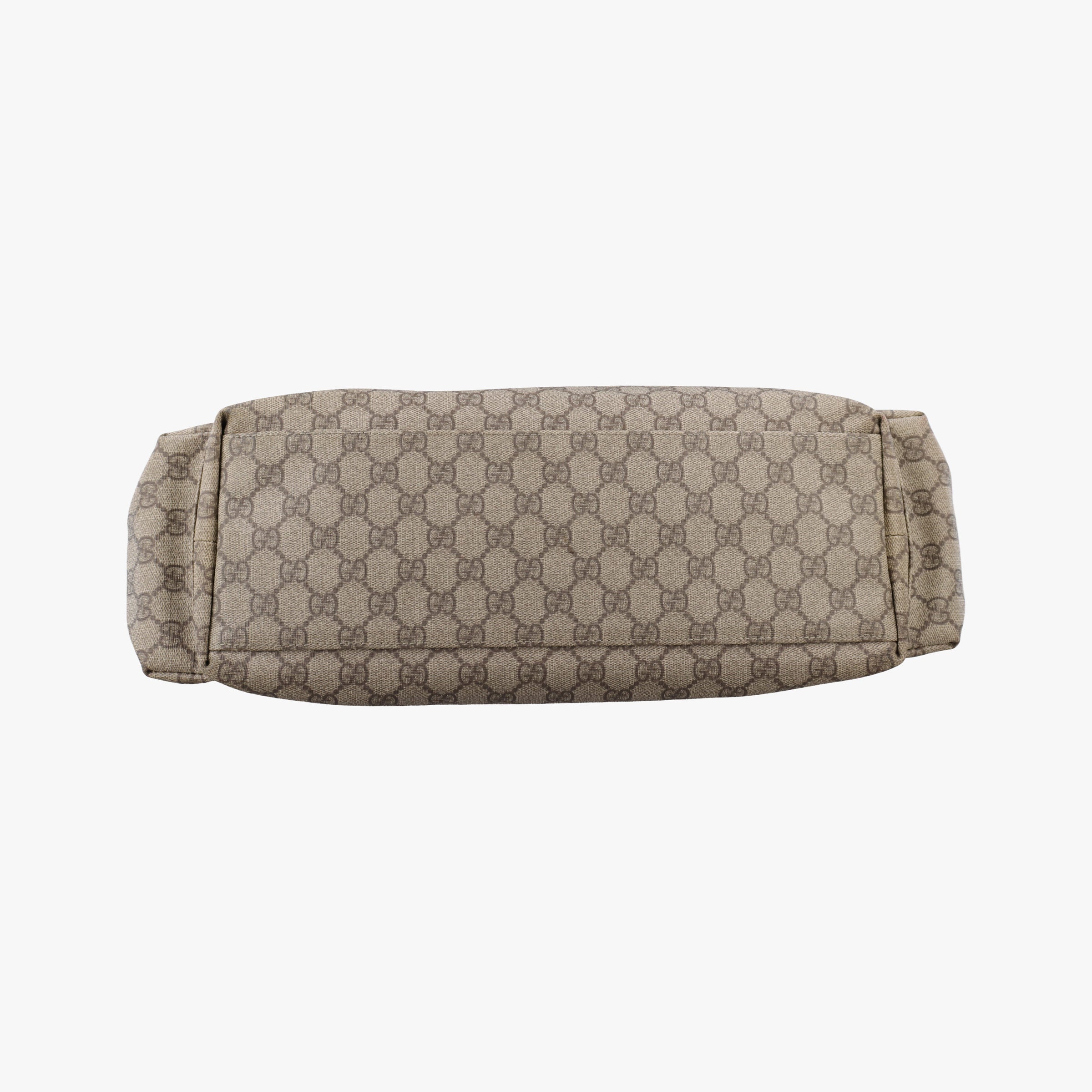 Pre-owned Gucci GG Supreme DiaperBag Brown PVC coated canvas 211131 shoulderbag | stylenewstar