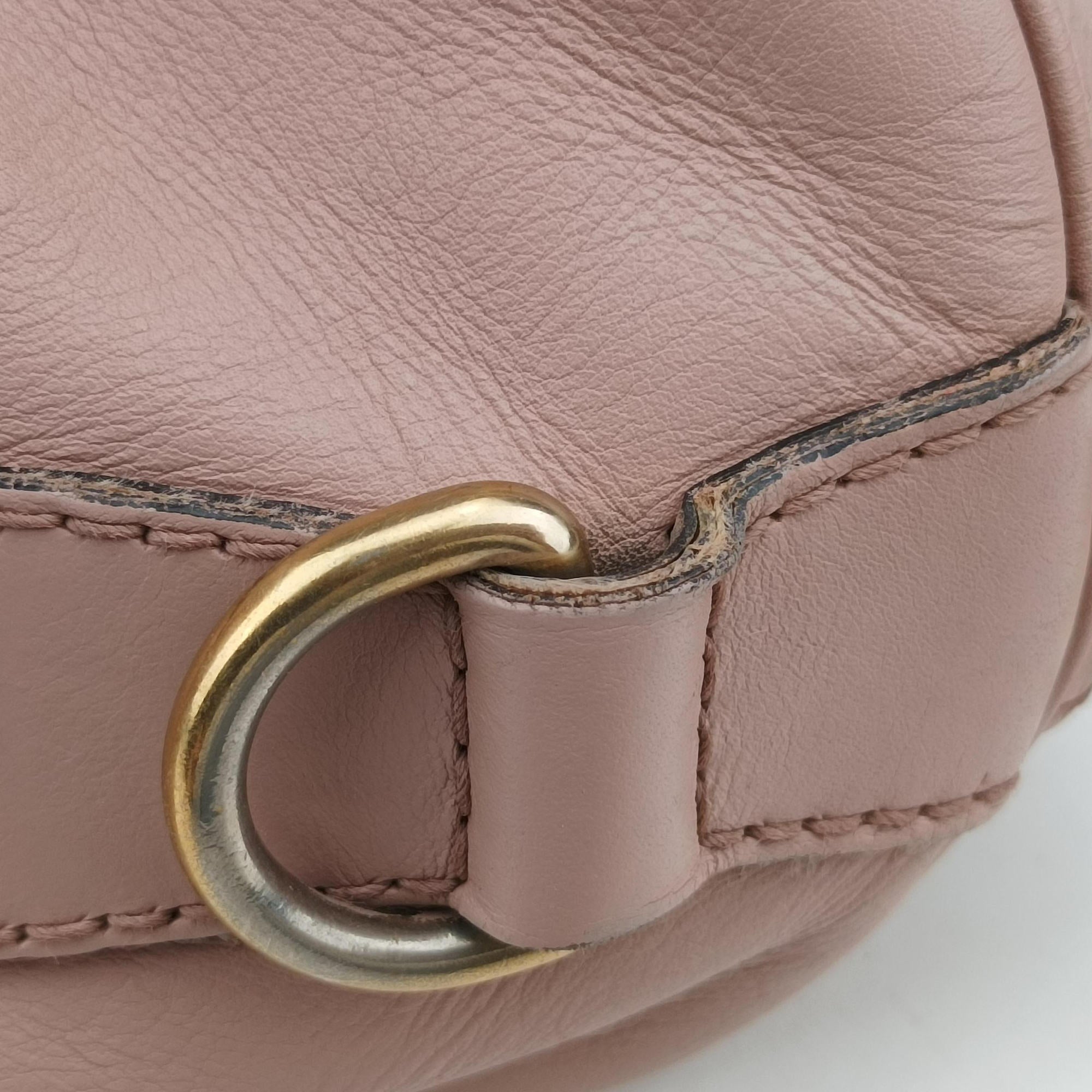Pre-owned Gucci Guccissima Trim Web Joy Pink Leather 247205 shoulderbag | stylenewstar