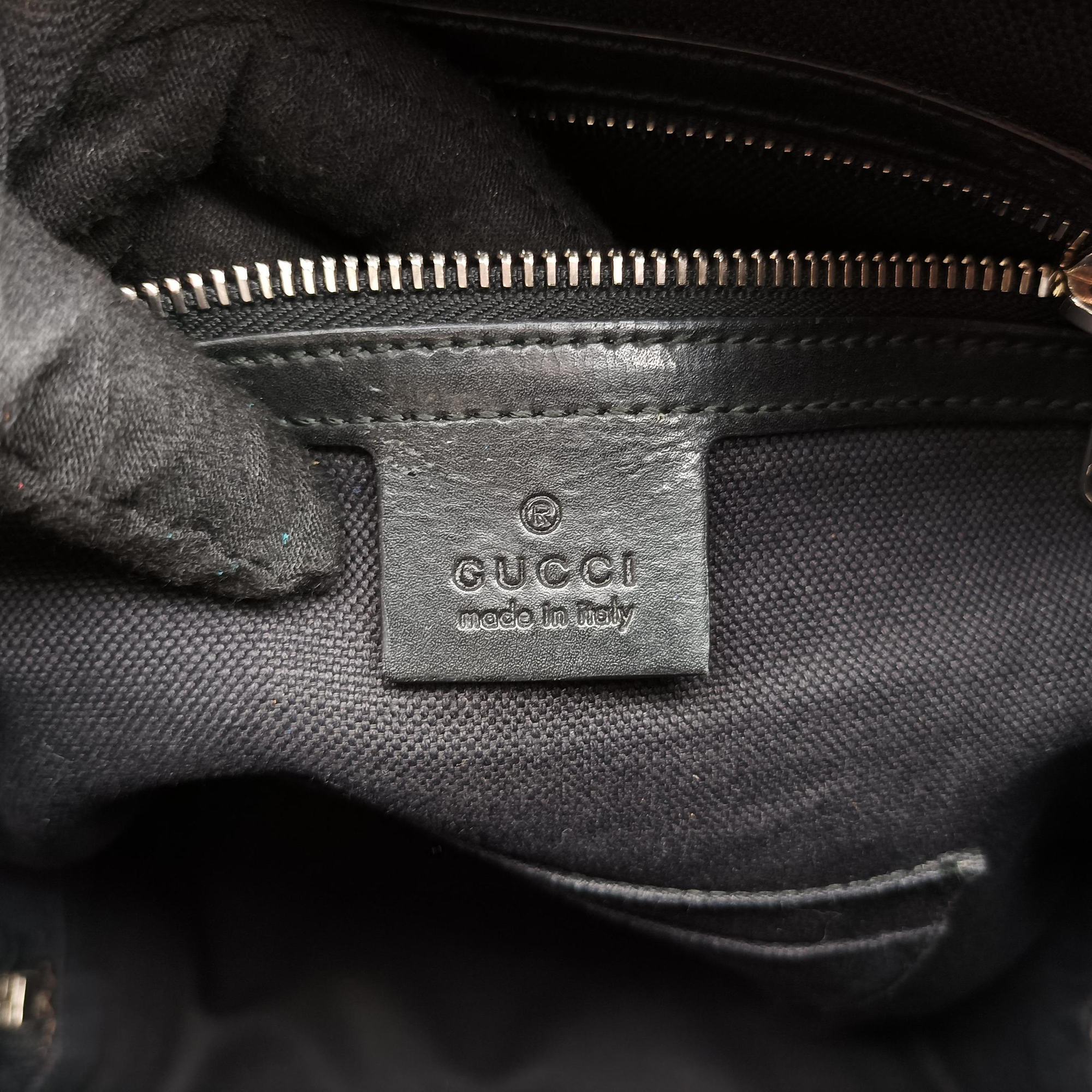 Pre-owned Gucci GG Supreme Black PVC coated canvas x Leather 478324 backpack/rucksack | stylenewstar