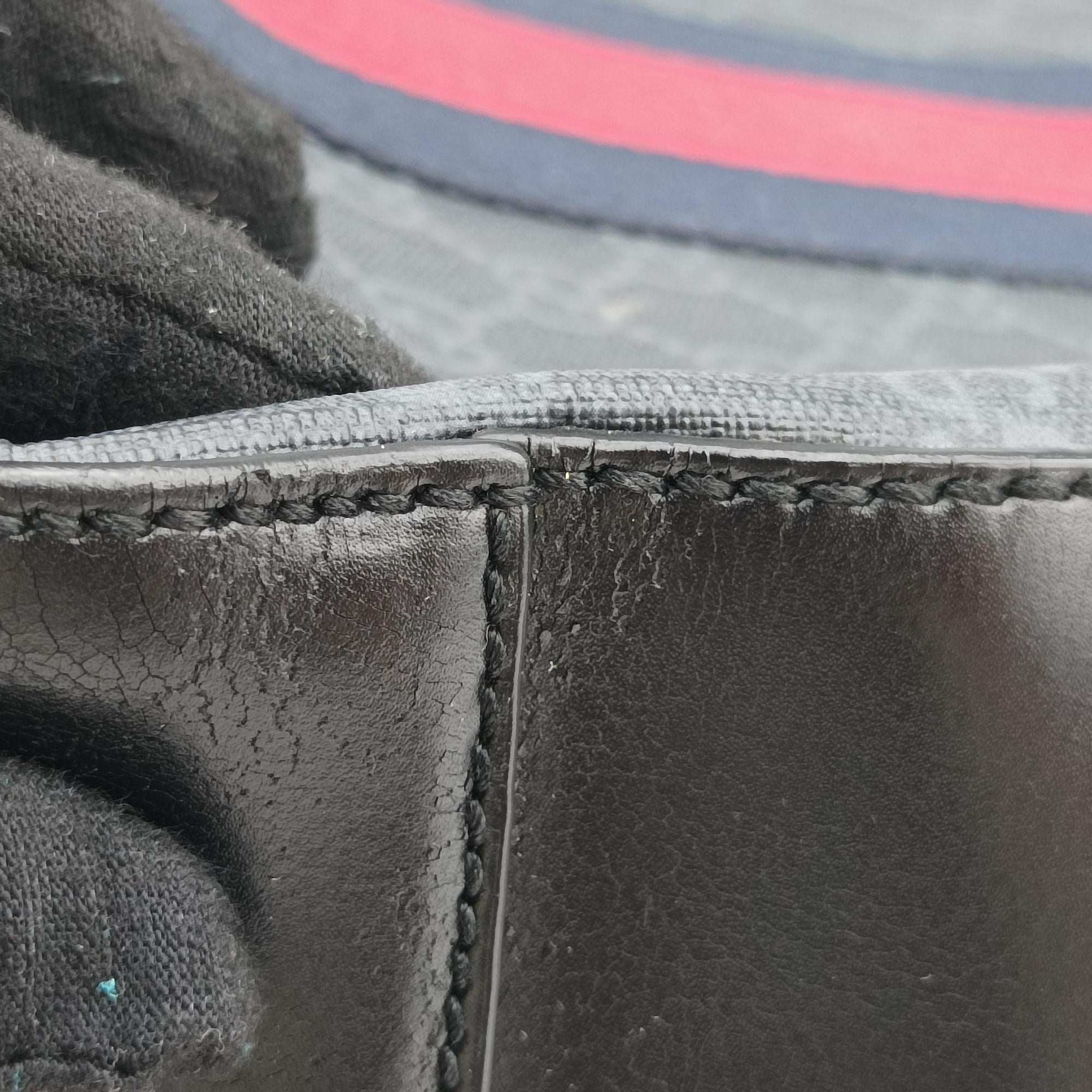 Pre-owned Gucci GG Supreme Black PVC coated canvas x Leather 478324 backpack/rucksack | stylenewstar