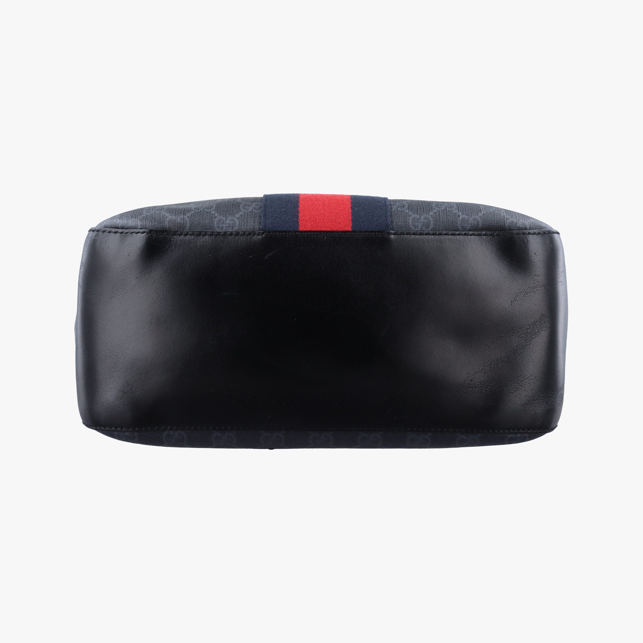 Pre-owned Gucci GG Supreme Black PVC coated canvas x Leather 478324 backpack/rucksack | stylenewstar
