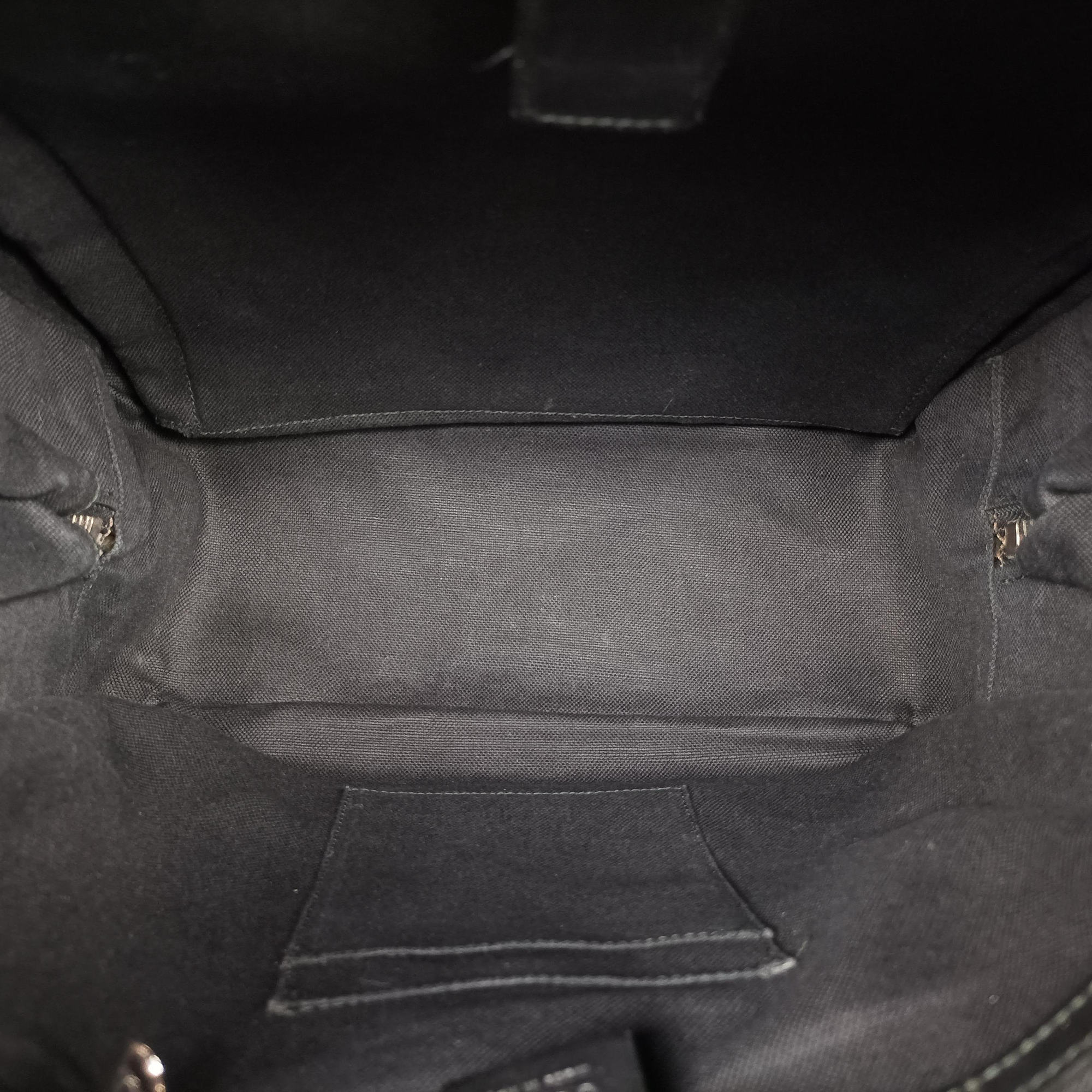 Pre-owned Gucci GG Supreme Black PVC coated canvas x Leather 478324 backpack/rucksack | stylenewstar