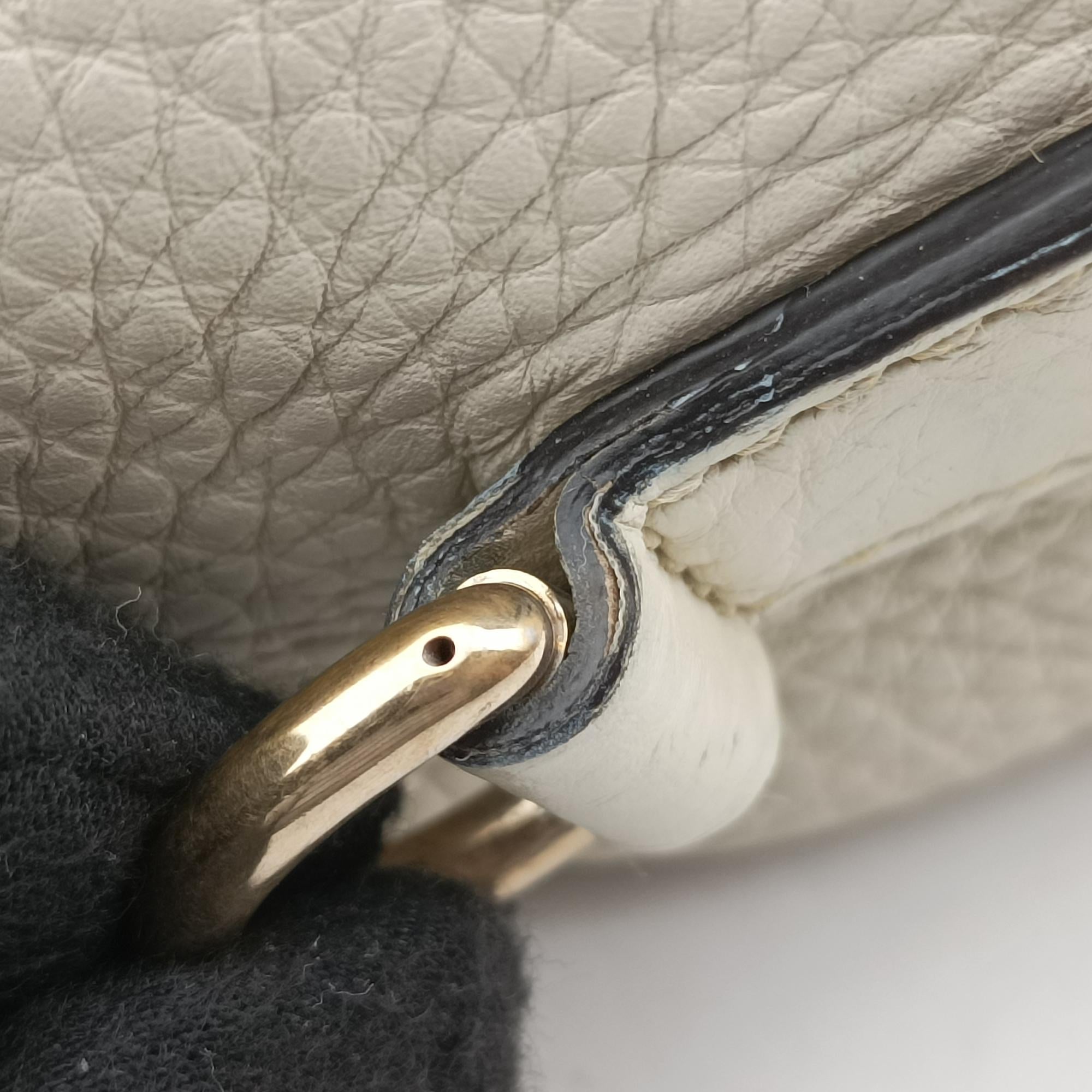 Pre-owned Gucci bamboo shopper White Leather 353124 shoulderbag | stylenewstar