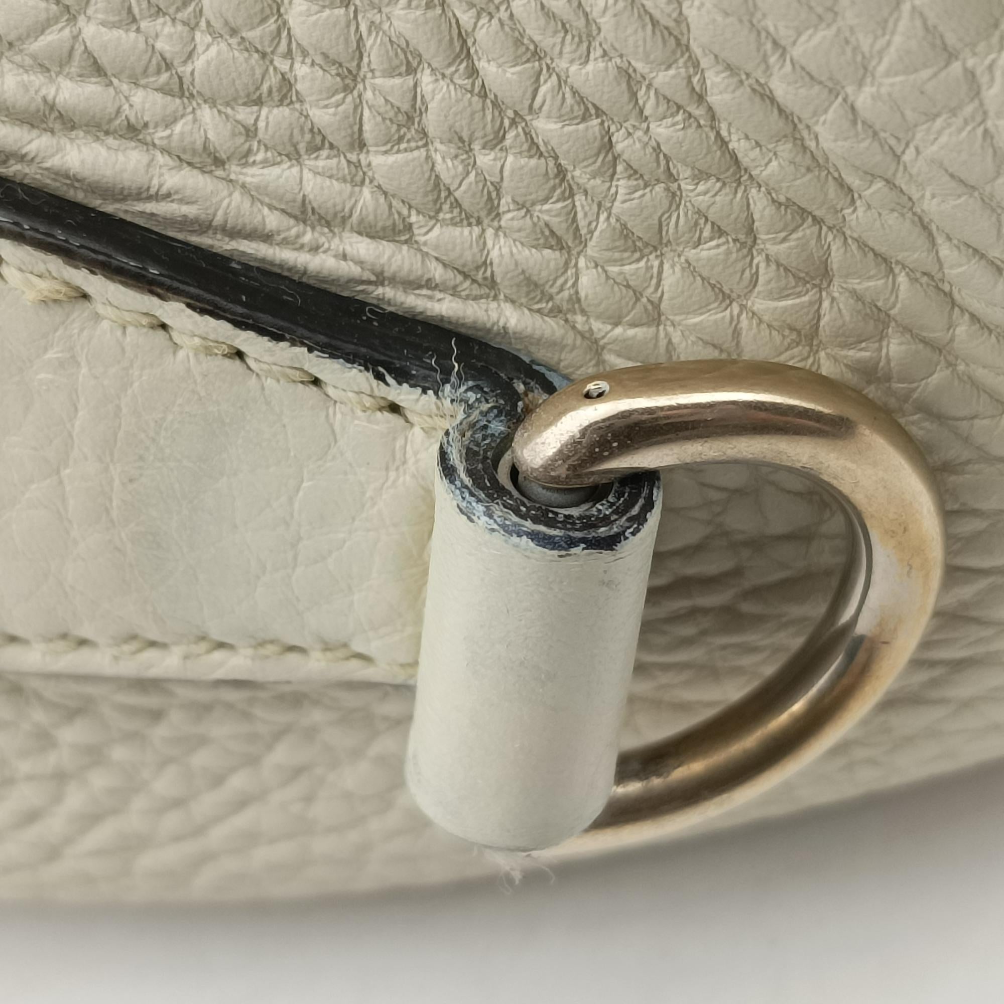 Pre-owned Gucci bamboo shopper White Leather 353124 shoulderbag | stylenewstar