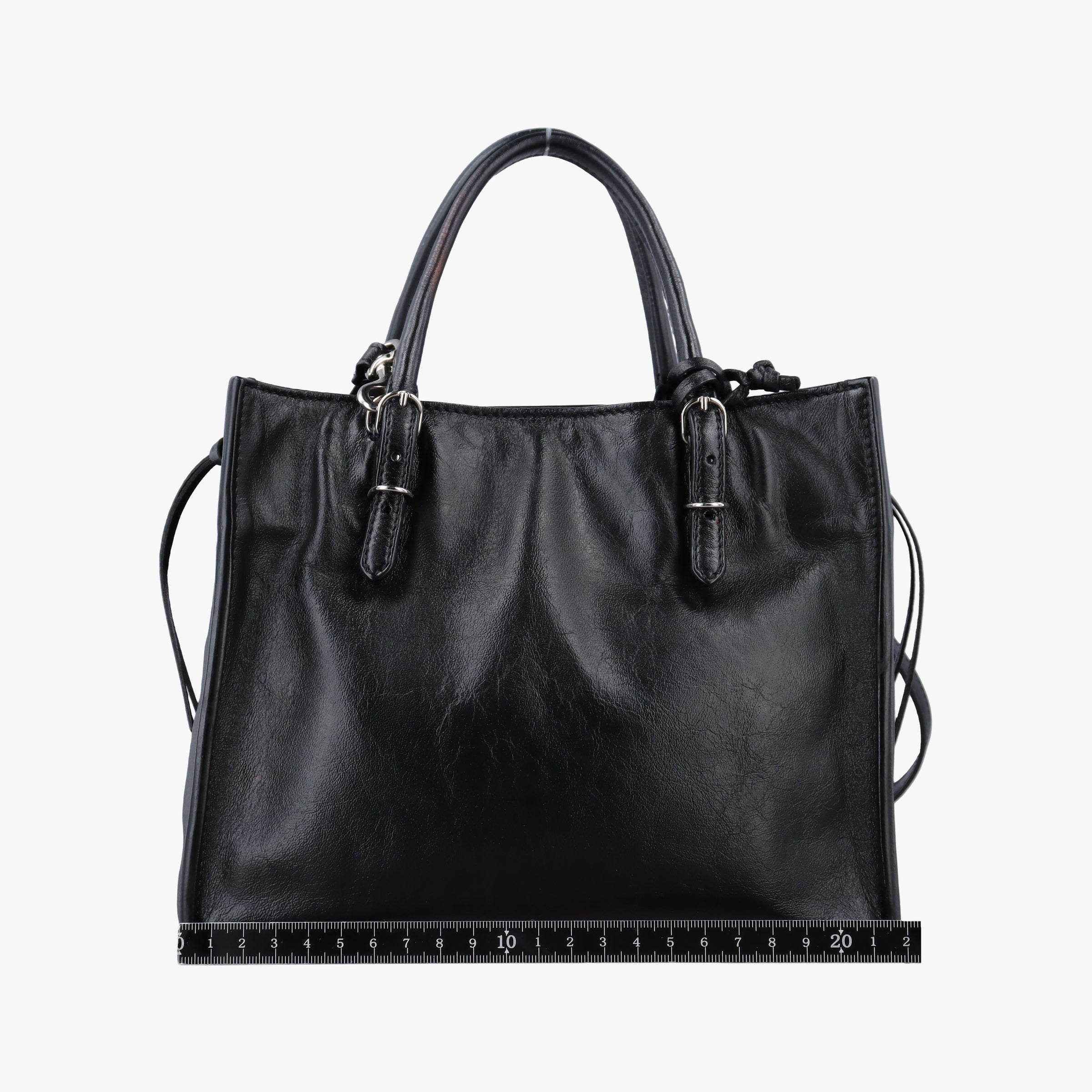 Vintage Balenciaga Paper A6 Zip Around Black×Blue Leather  shoulderbag | stylenewstar