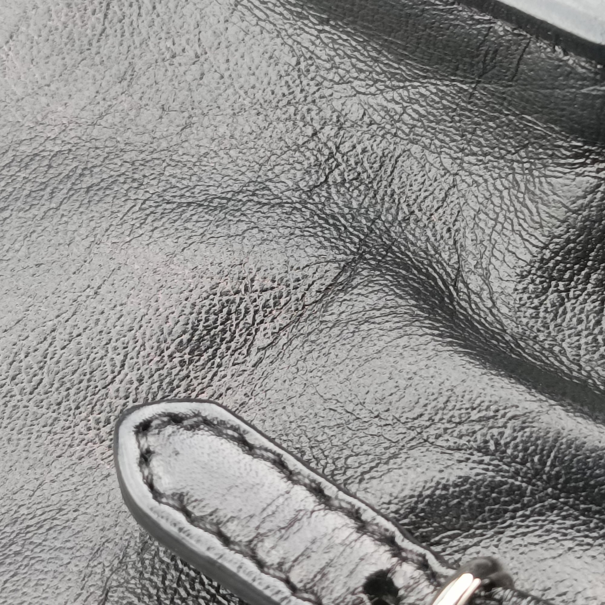 Vintage Balenciaga Paper A6 Zip Around Black×Blue Leather  shoulderbag | stylenewstar