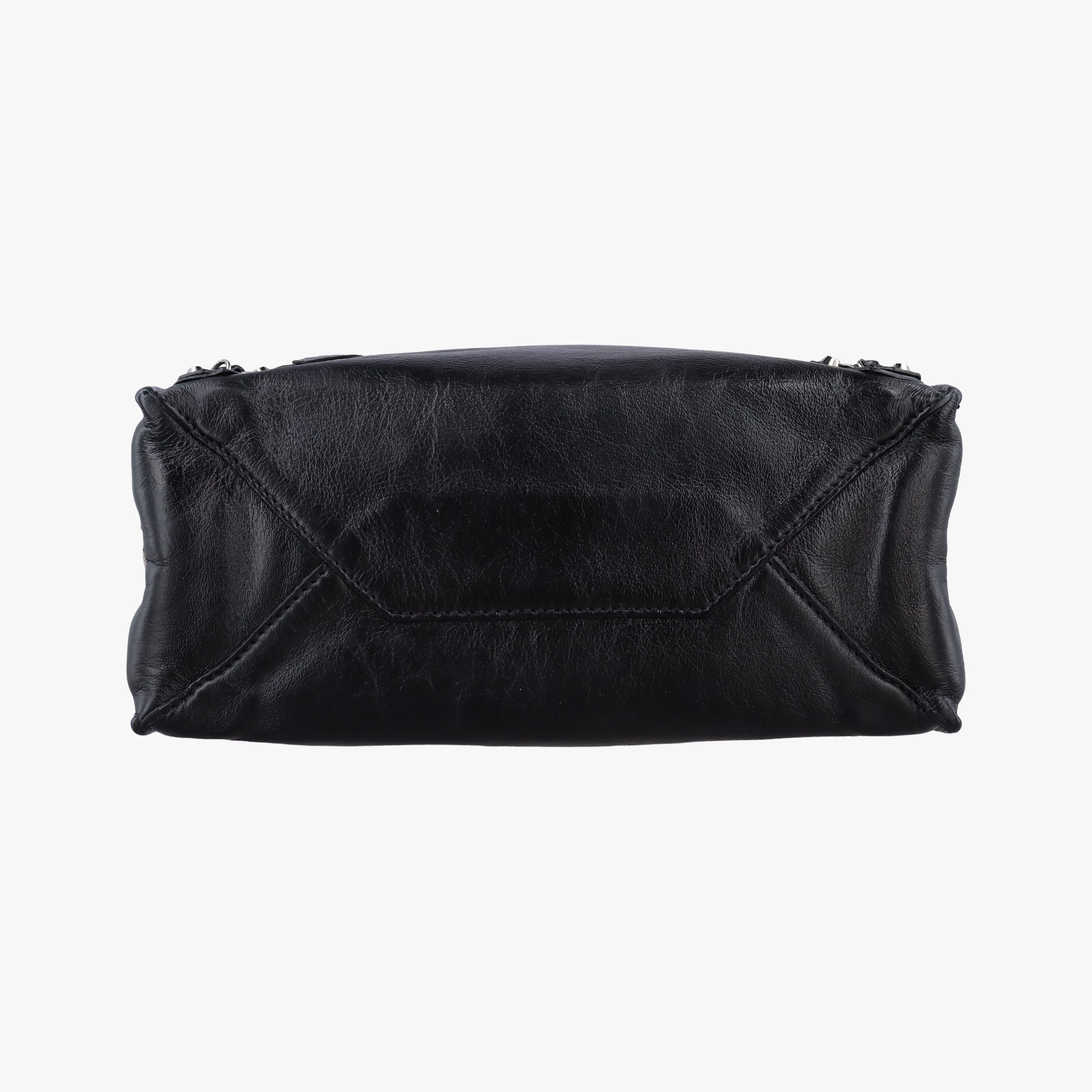 Vintage Balenciaga Paper A6 Zip Around Black×Blue Leather  shoulderbag | stylenewstar