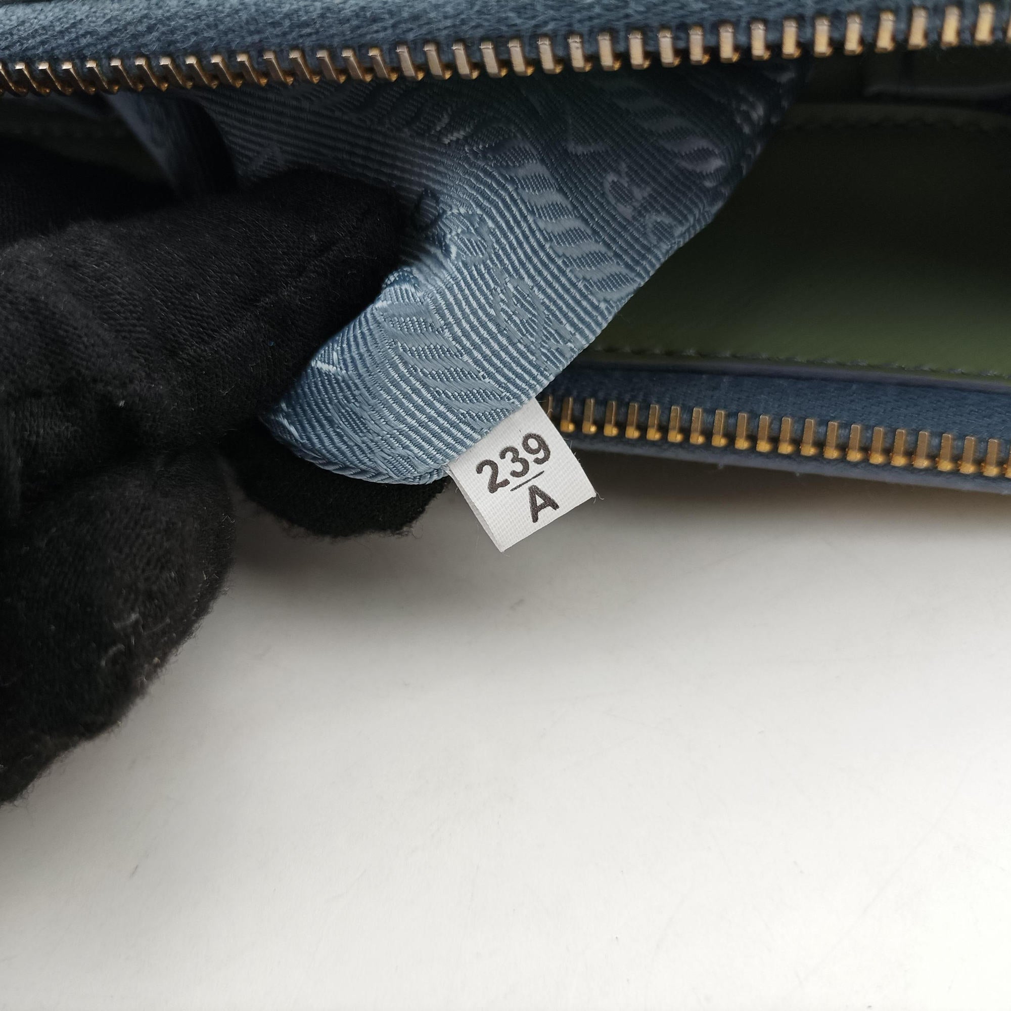 Pre-owned Prada Galleria green Patent BN2274 shoulderbag | stylenewstar