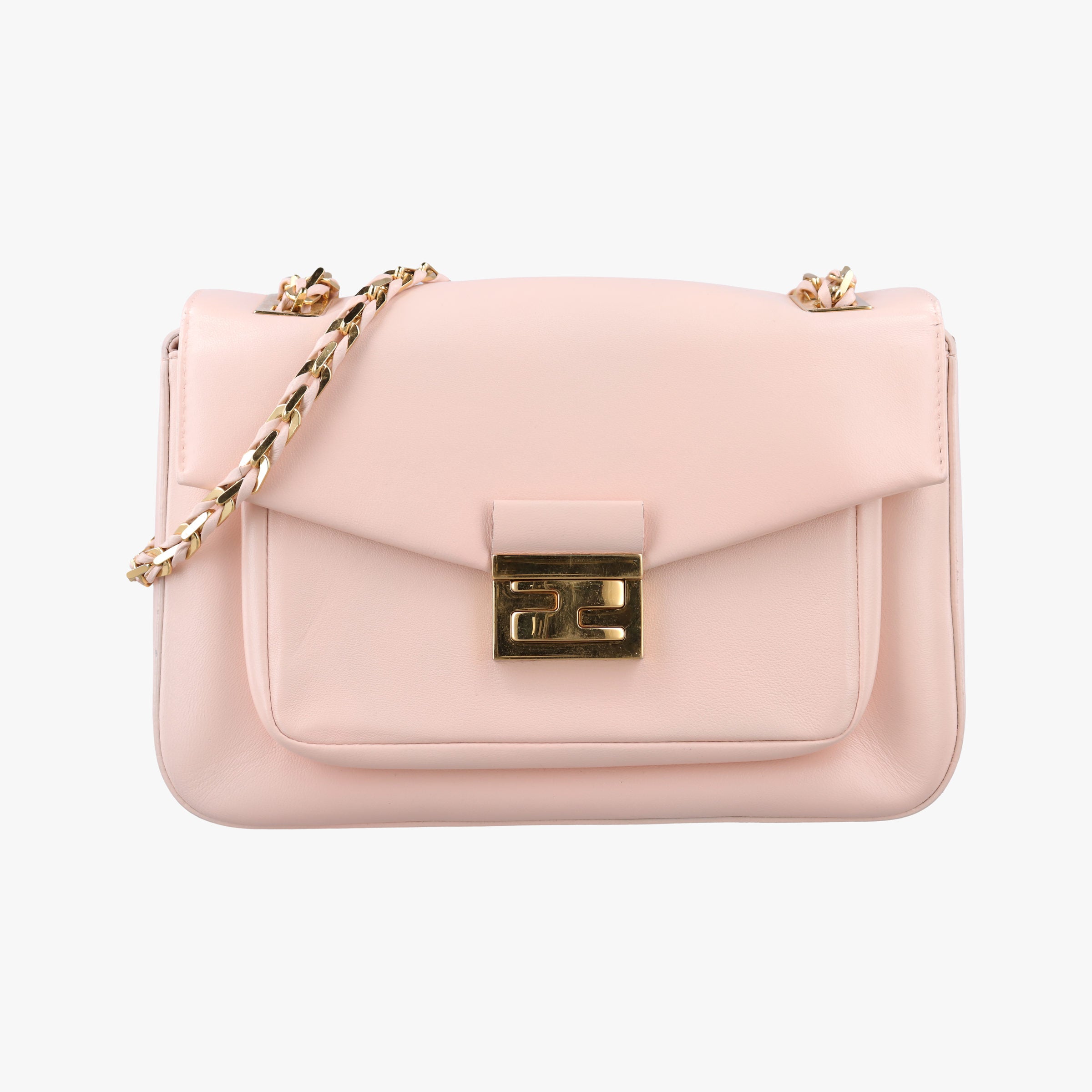 Secondhand Fendi Be Baguette Pink Leather 8BR677 shoulderbag | stylenewstar