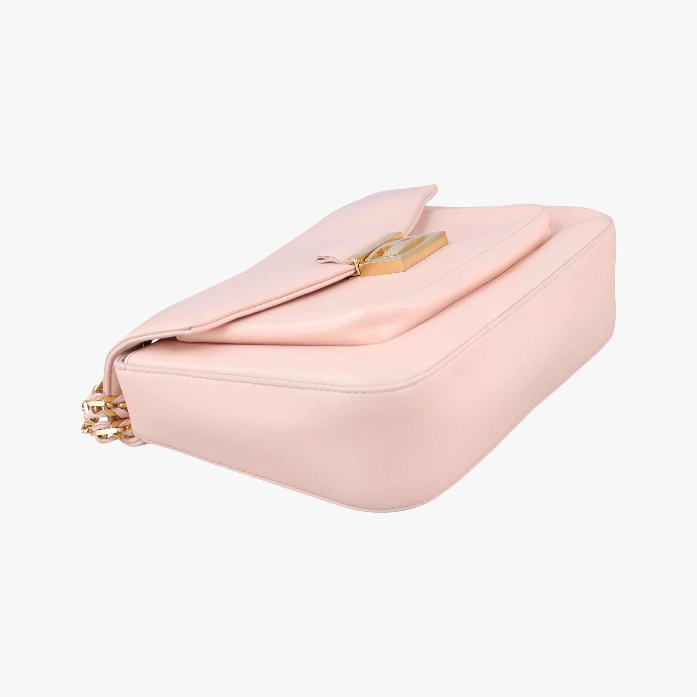 Secondhand Fendi Be Baguette Pink Leather 8BR677 shoulderbag | stylenewstar