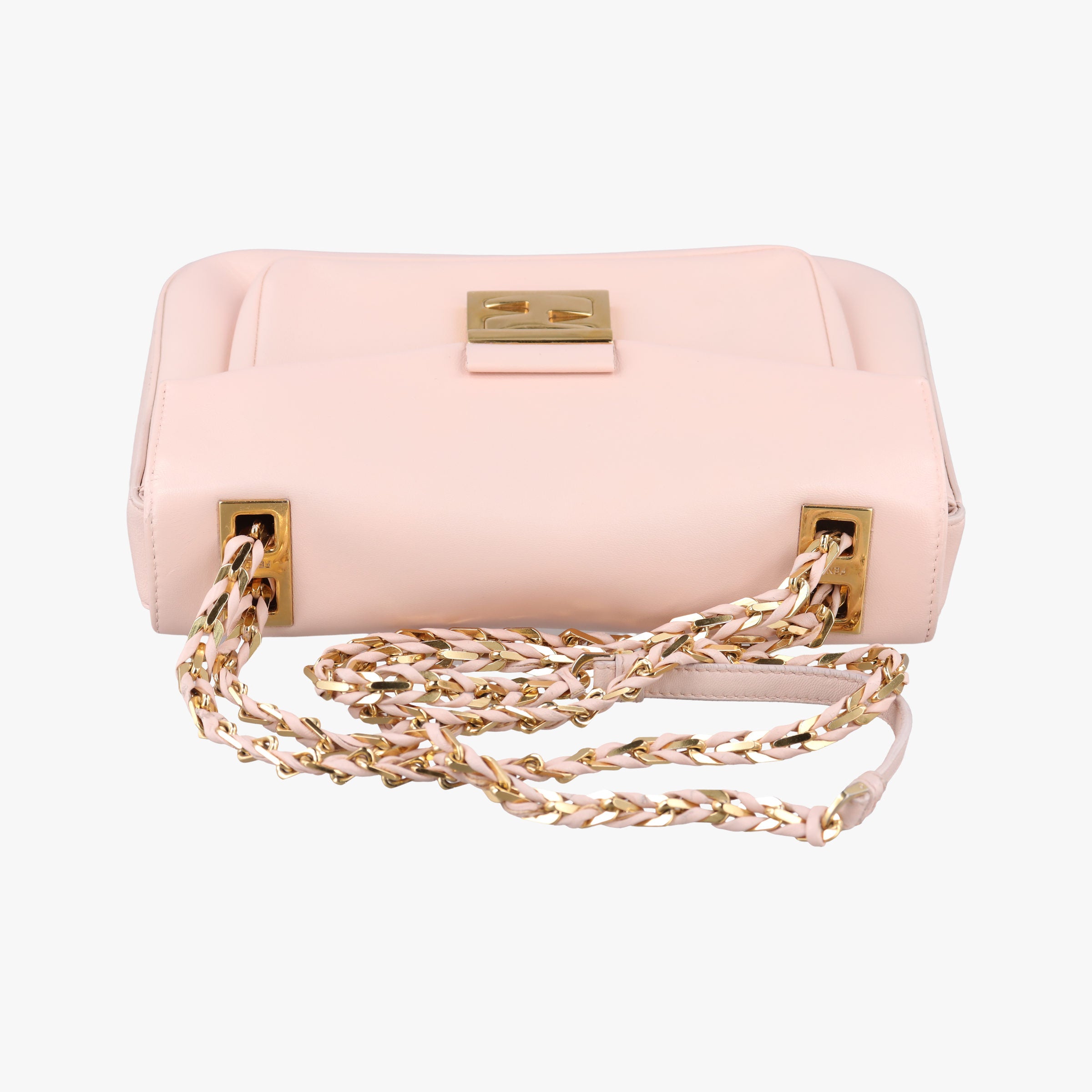 Secondhand Fendi Be Baguette Pink Leather 8BR677 shoulderbag | stylenewstar