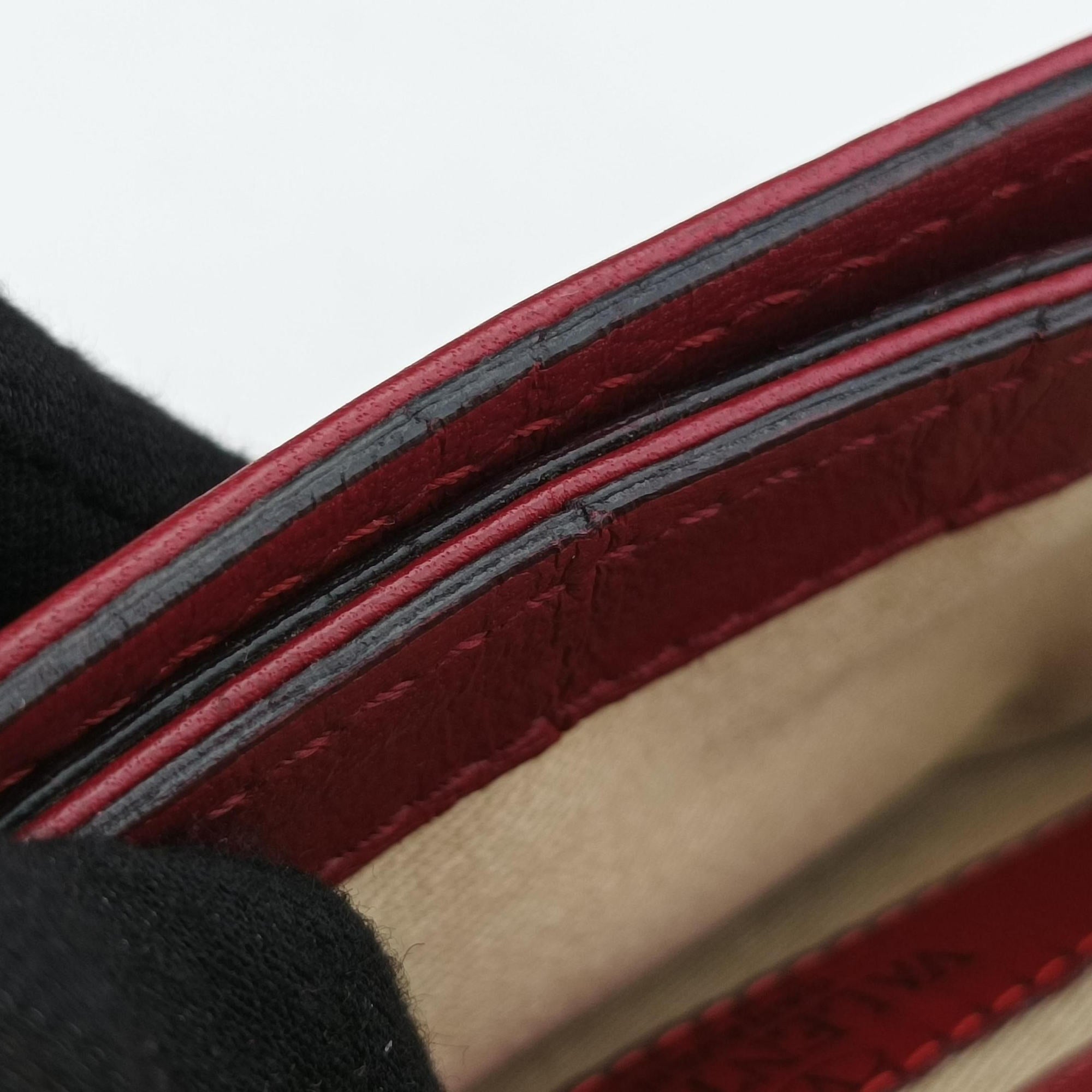 Pre-owned Valentino Rockstud VA VA VOOM Red Leather  shoulderbag | stylenewstar