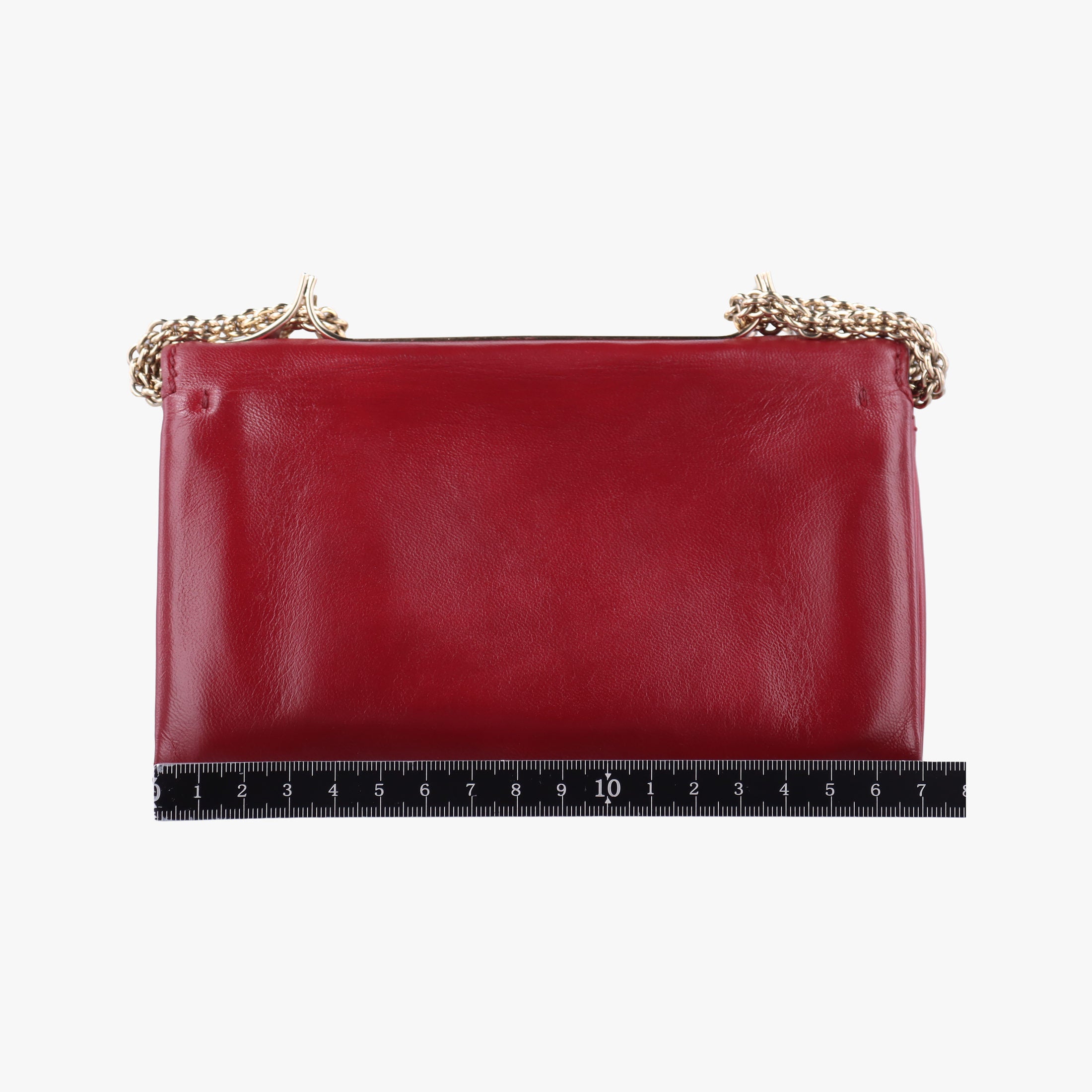 Pre-owned Valentino Rockstud VA VA VOOM Red Leather  shoulderbag | stylenewstar