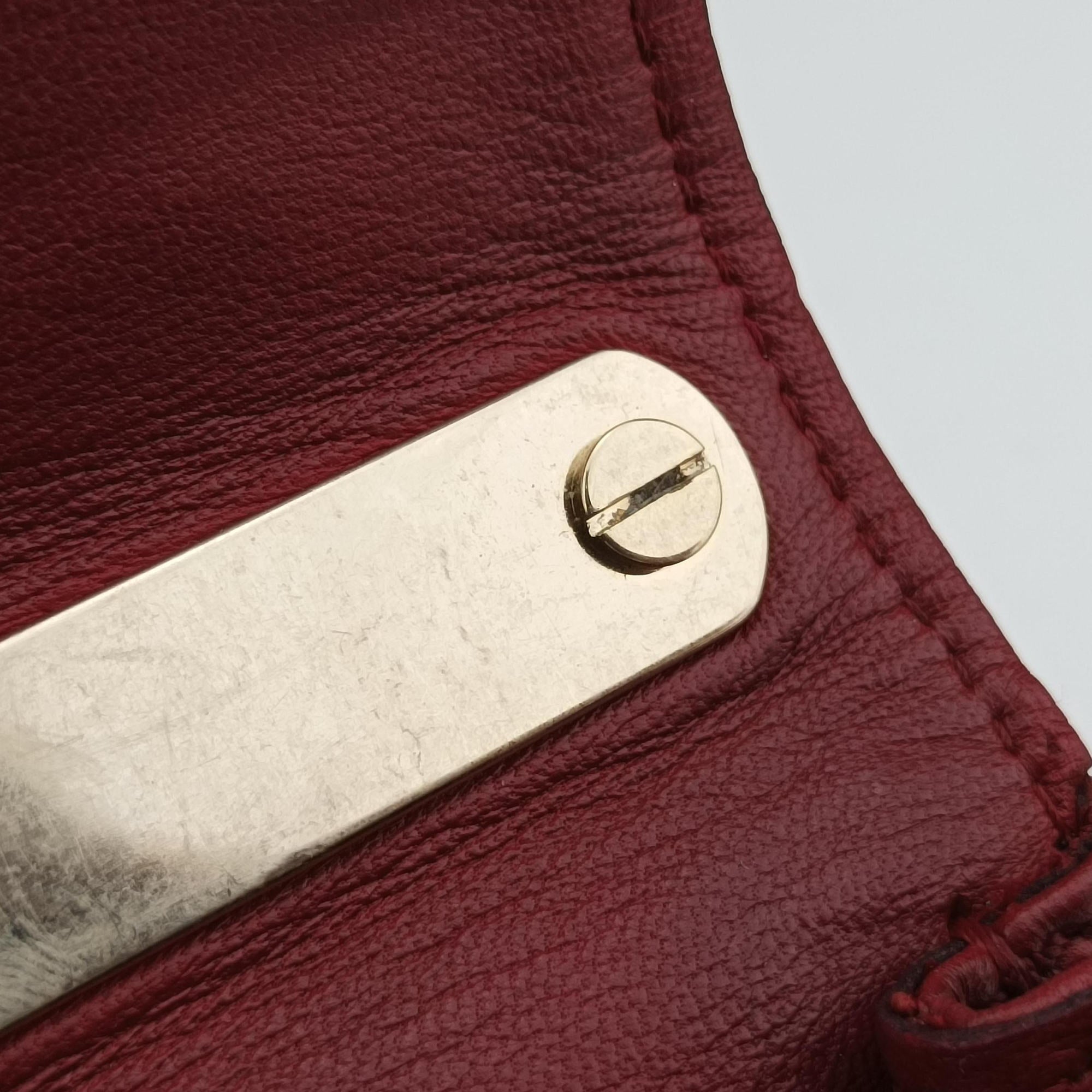 Pre-owned Valentino Rockstud VA VA VOOM Red Leather  shoulderbag | stylenewstar