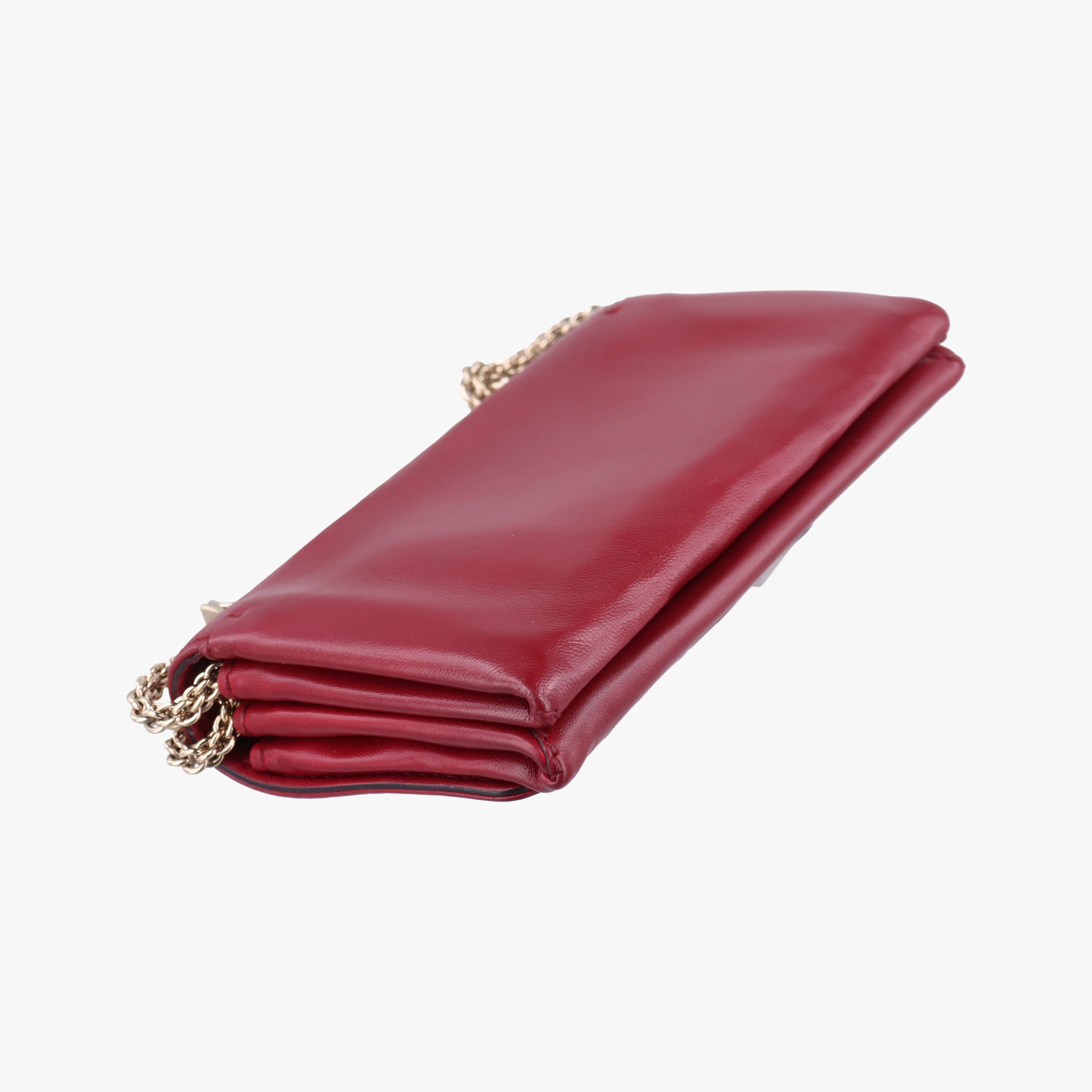 Pre-owned Valentino Rockstud VA VA VOOM Red Leather  shoulderbag | stylenewstar
