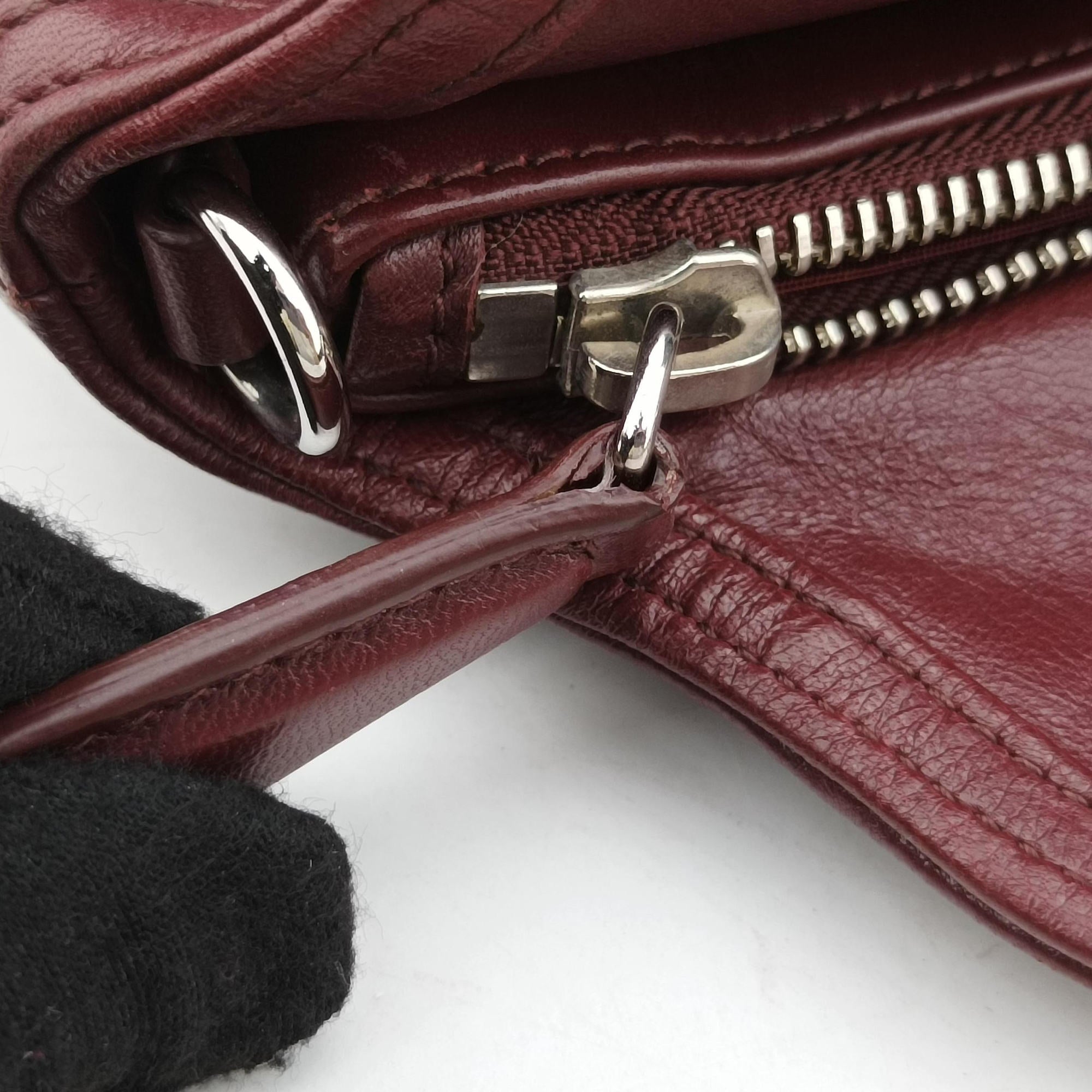 Vintage Christian Dior Granville Red lambskin  handbag | stylenewstar