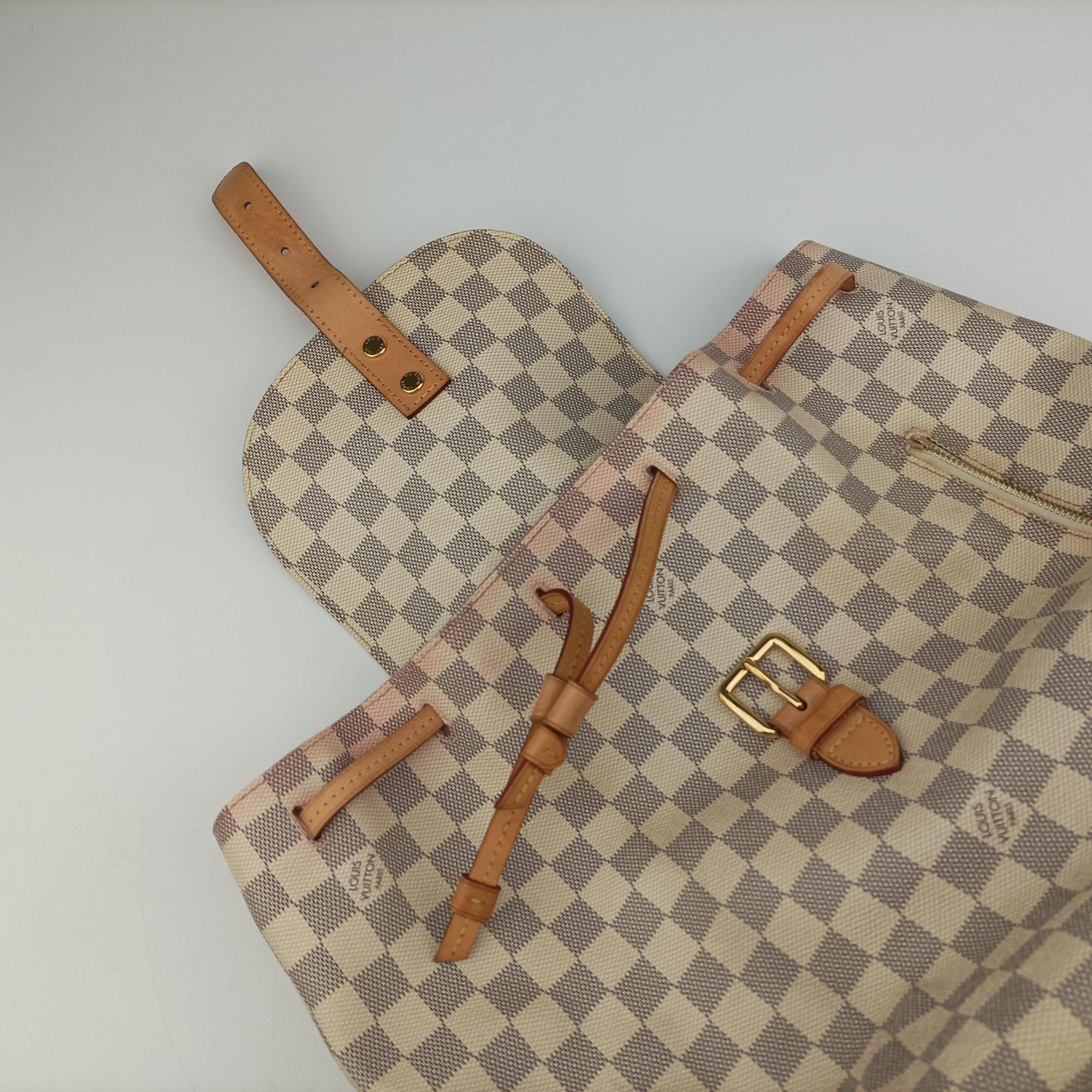 Pre-owned Louis Vuitton SPERONE　 AZUR Damier Canvas N41578 backpack/rucksack | stylenewstar