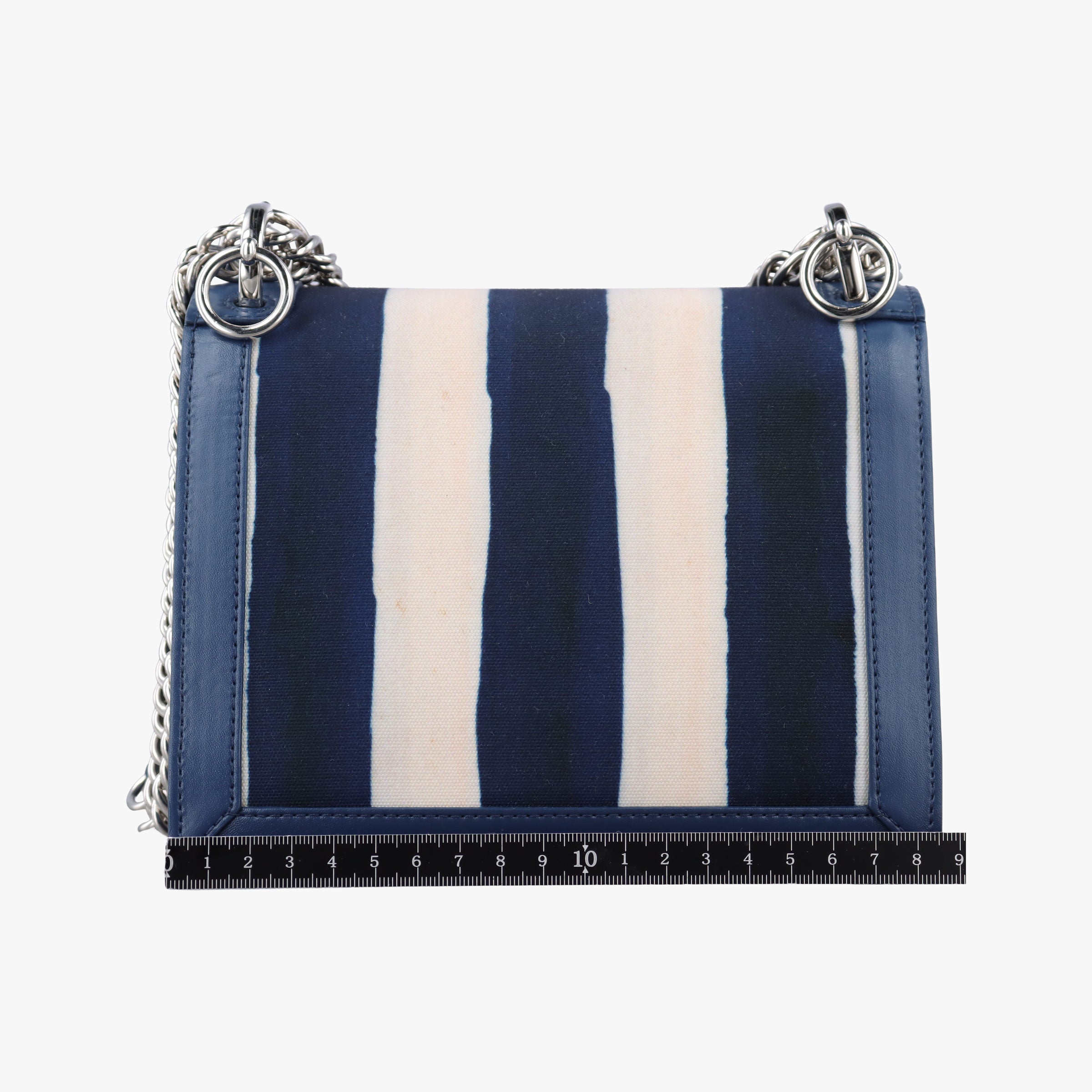 Secondhand Fendi studded Kan I blue×Multicolour canvasxleather 8M0381 shoulderbag | stylenewstar