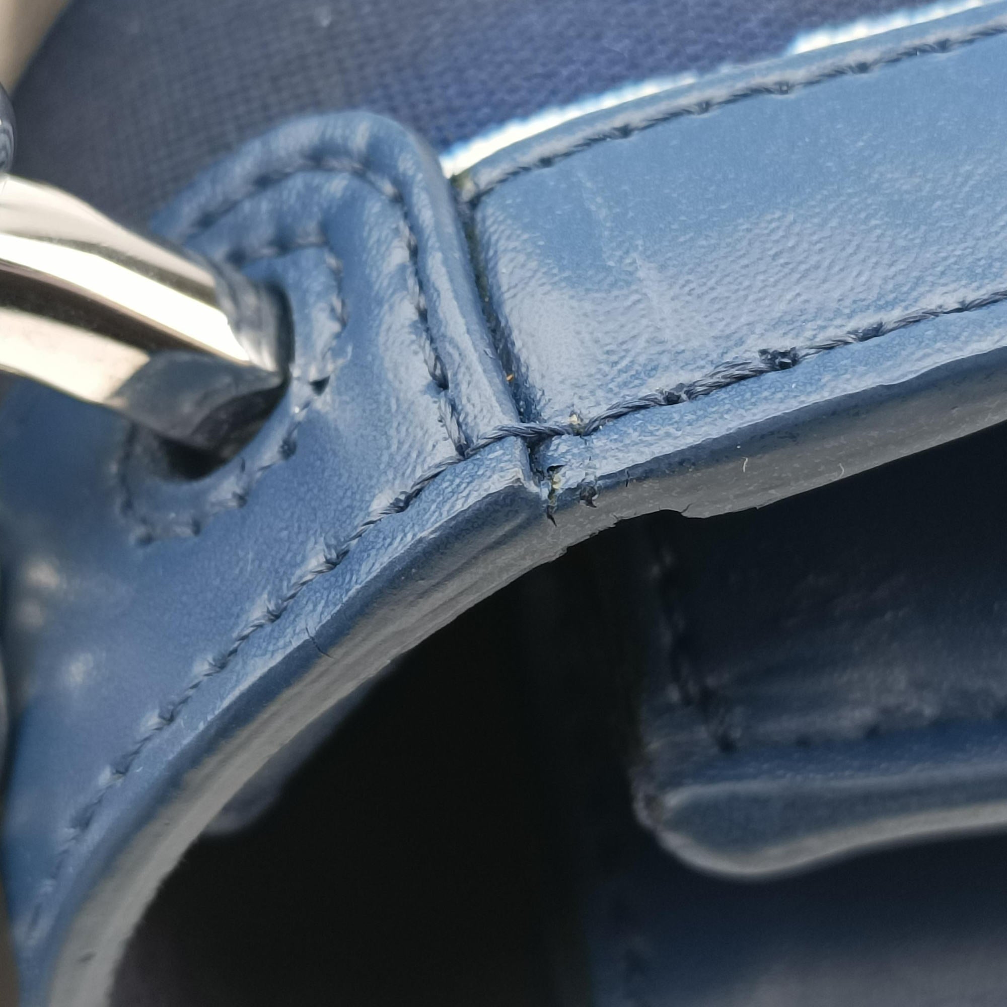 Secondhand Fendi studded Kan I blue×Multicolour canvasxleather 8M0381 shoulderbag | stylenewstar
