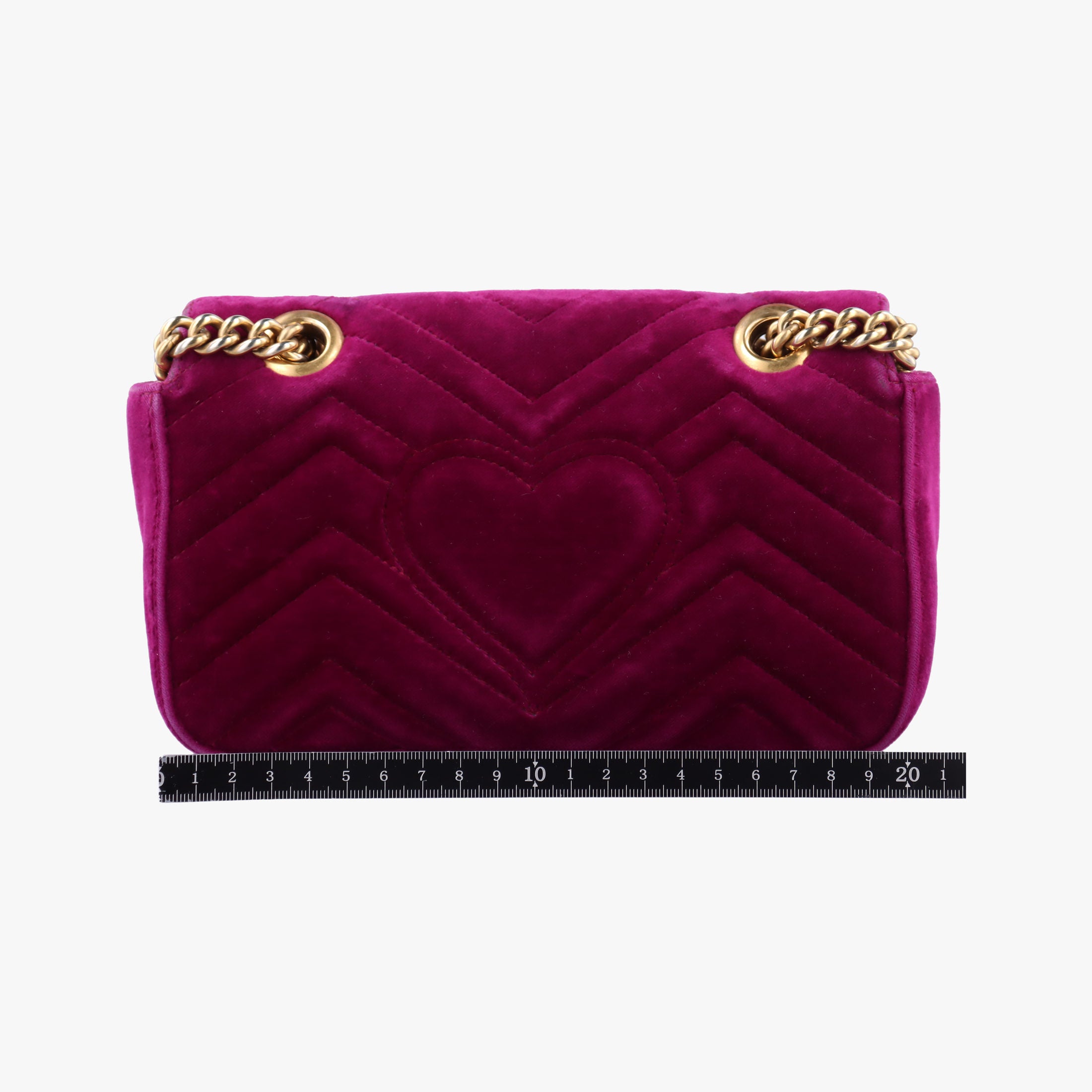 Pre-owned Gucci GG Marmont Rose velour 446744 shoulderbag | stylenewstar